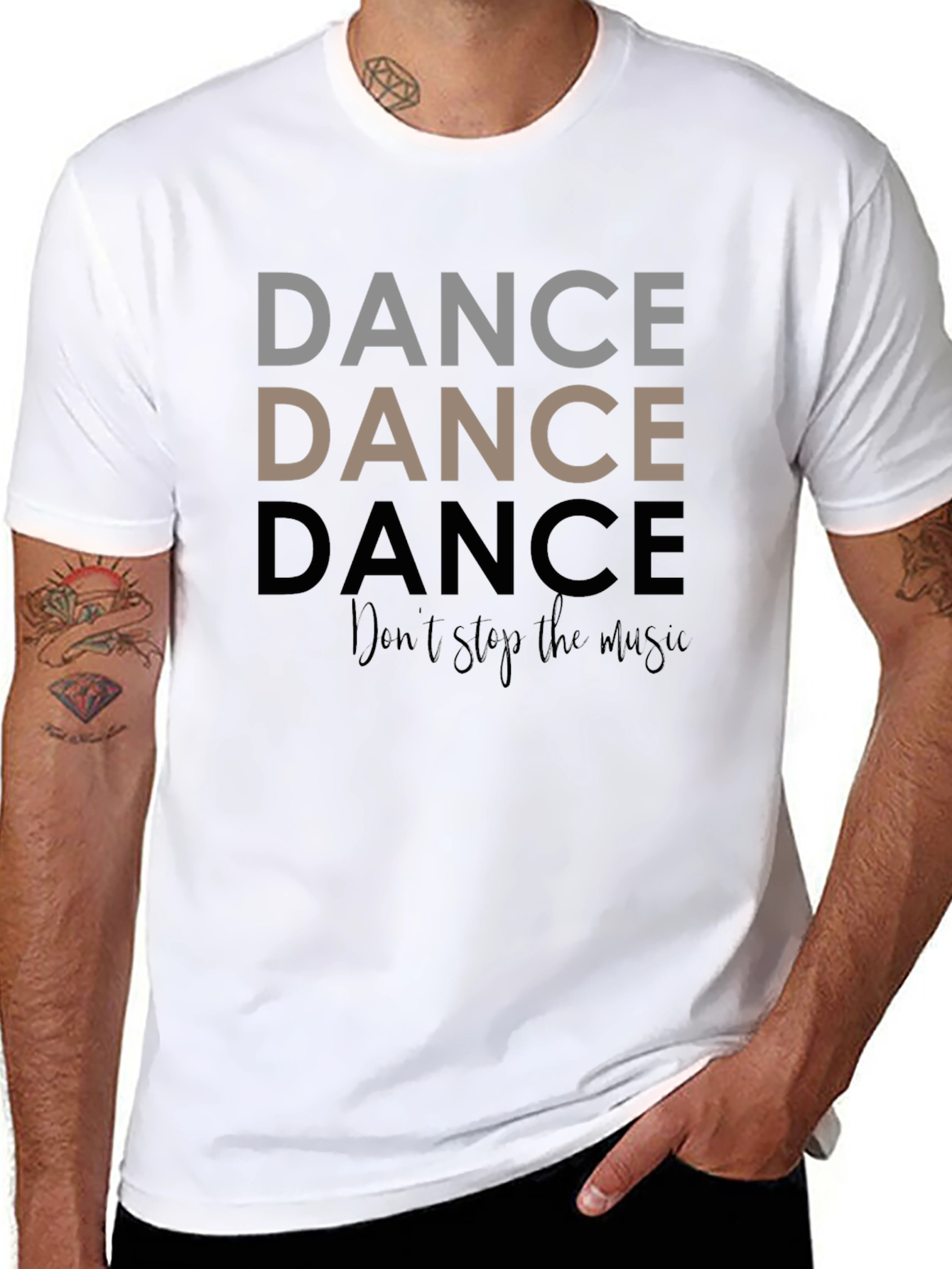 Dance Graphic Tee - Dont Stop the Music Shirt