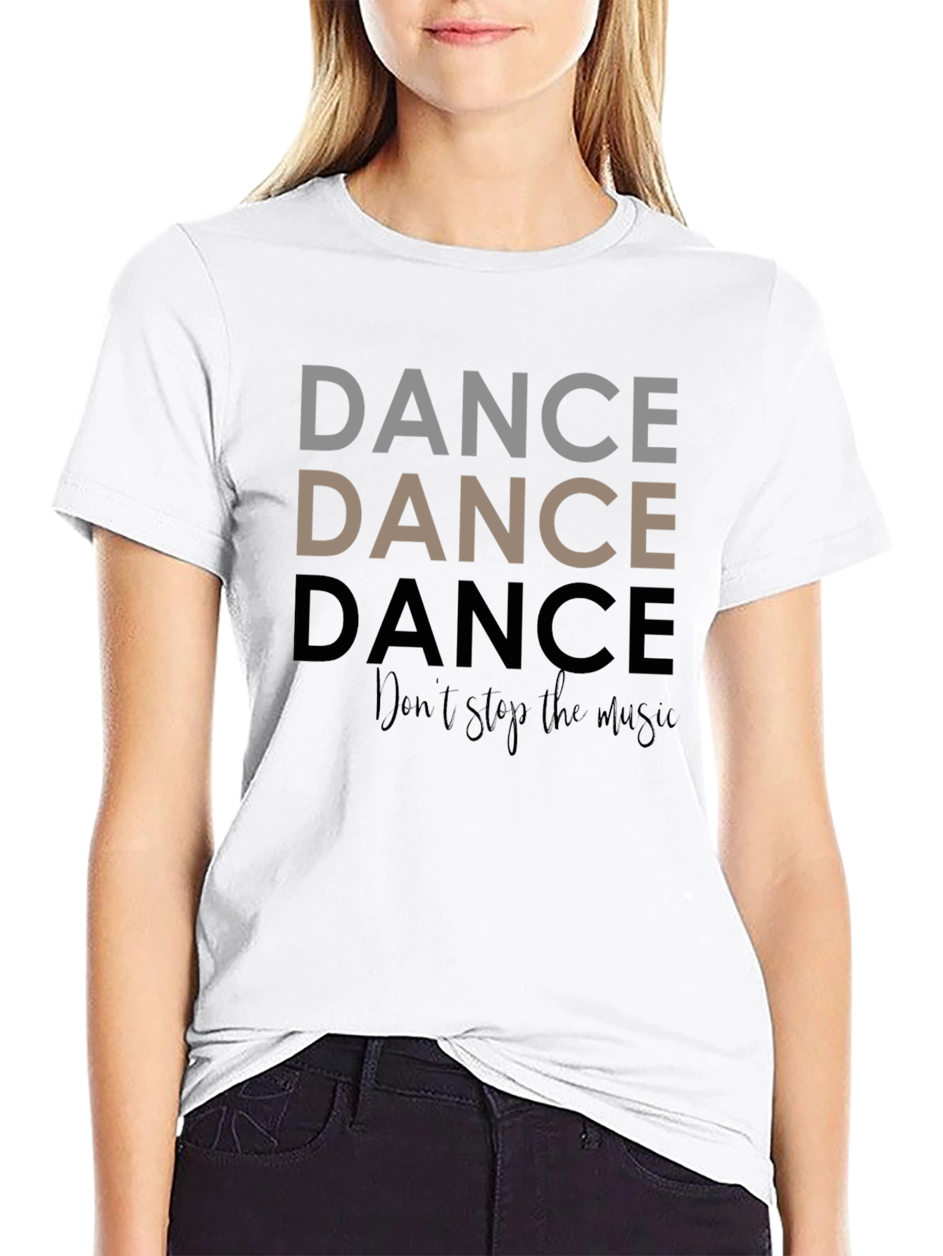 Dance Graphic Tee - Dont Stop the Music Shirt