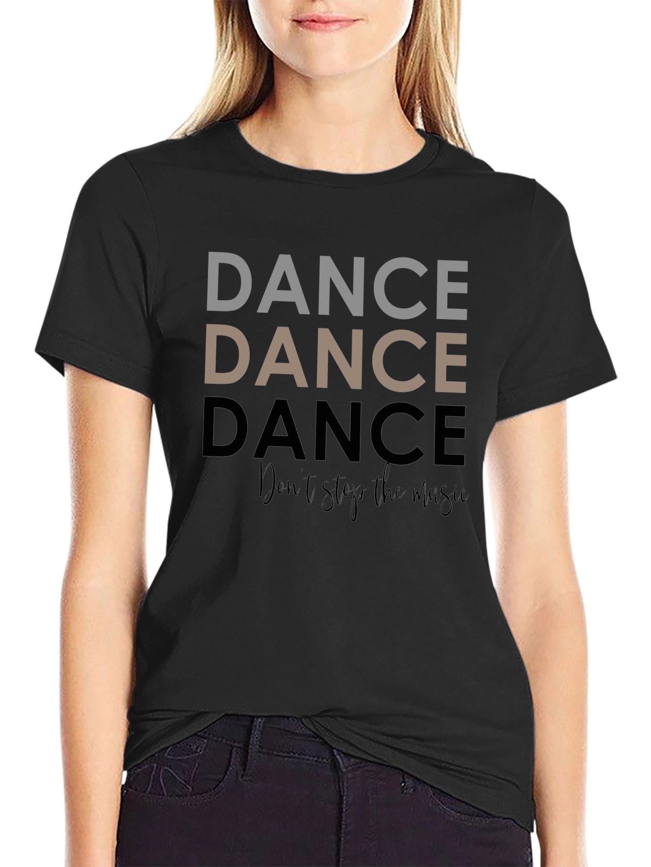 Dance Graphic Tee - Dont Stop the Music Shirt