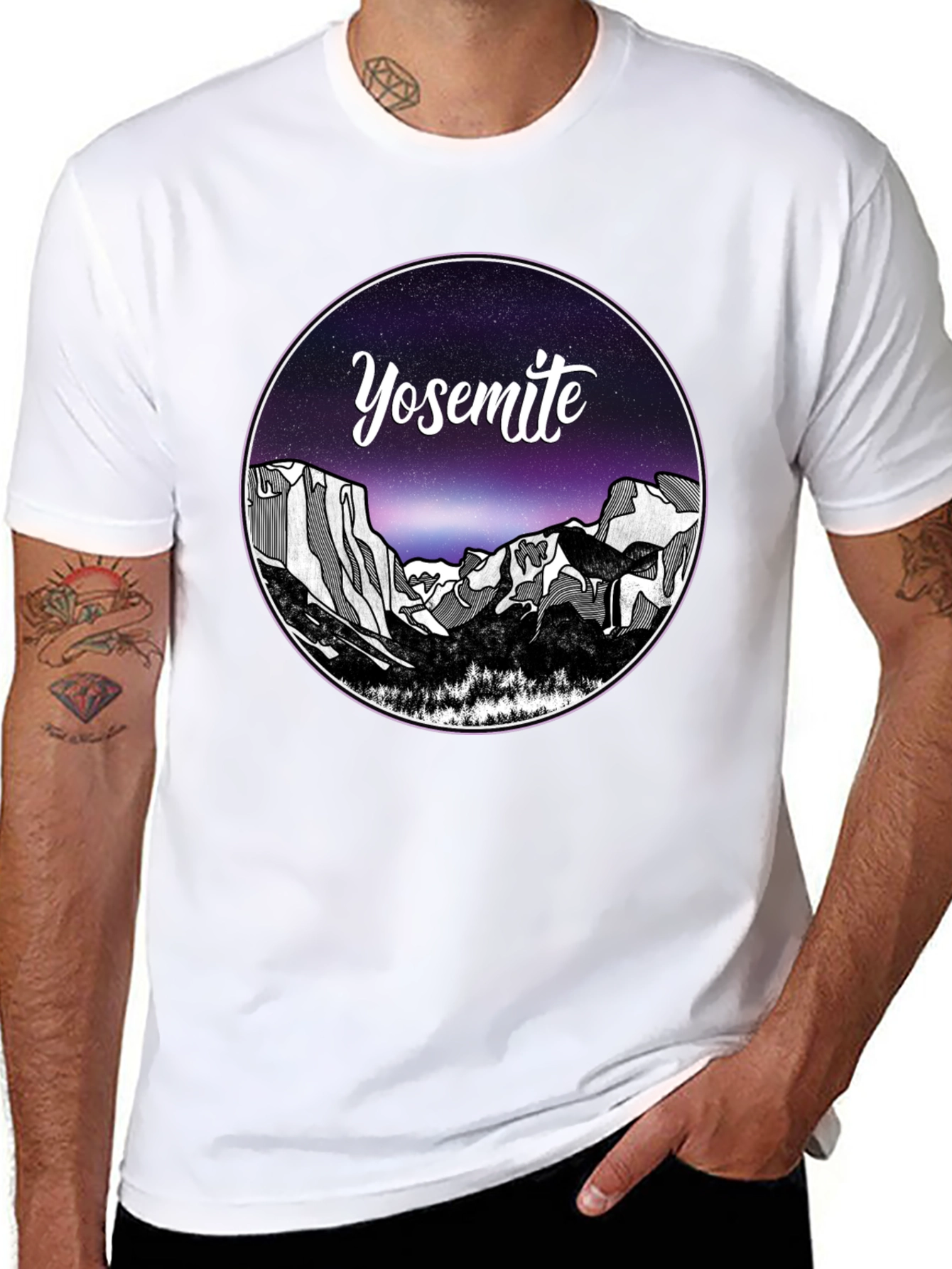 Yosemite Night Sky Graphic Tee