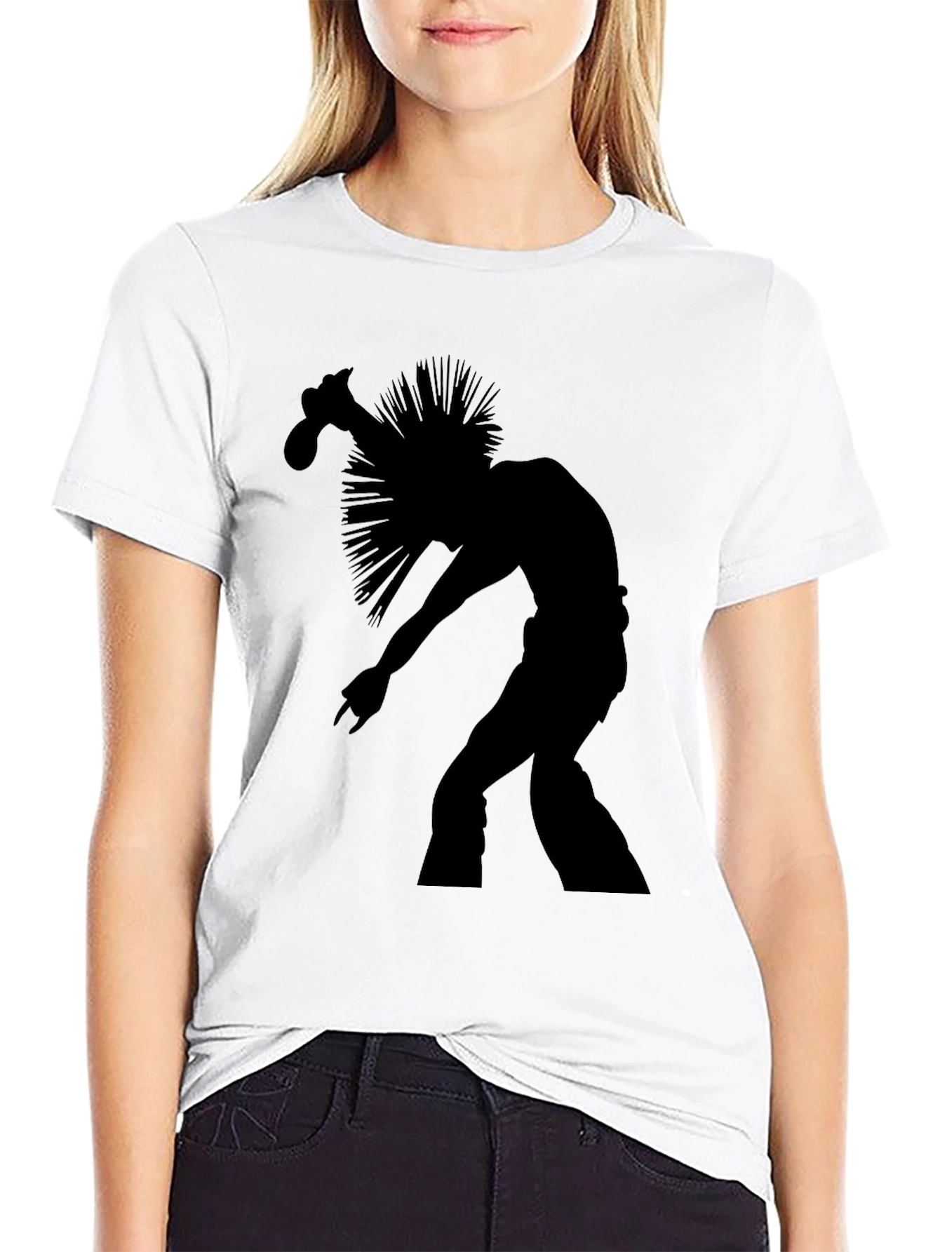 Silhouette Rocker Black T-Shirt