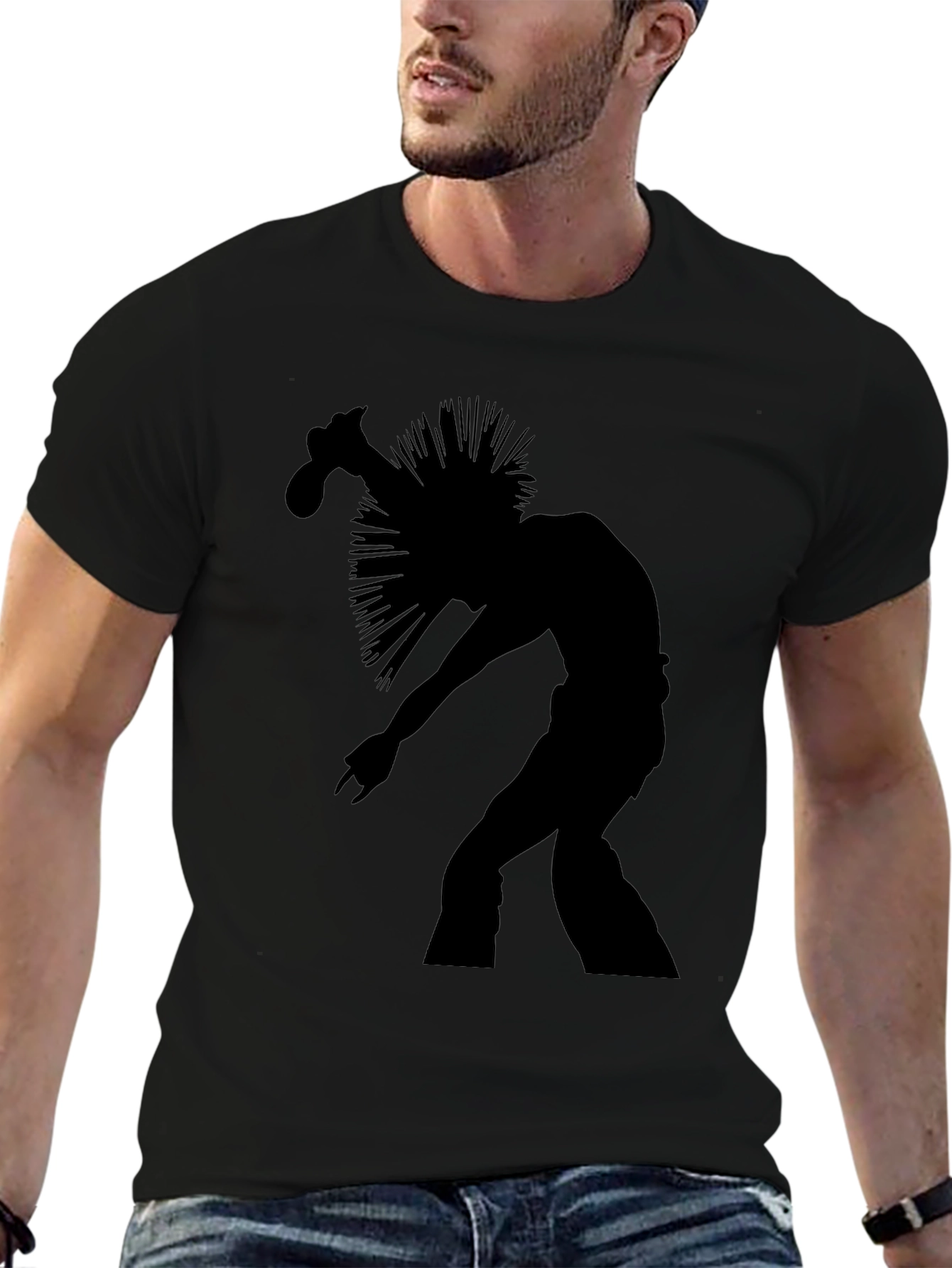 Silhouette Rocker Black T-Shirt