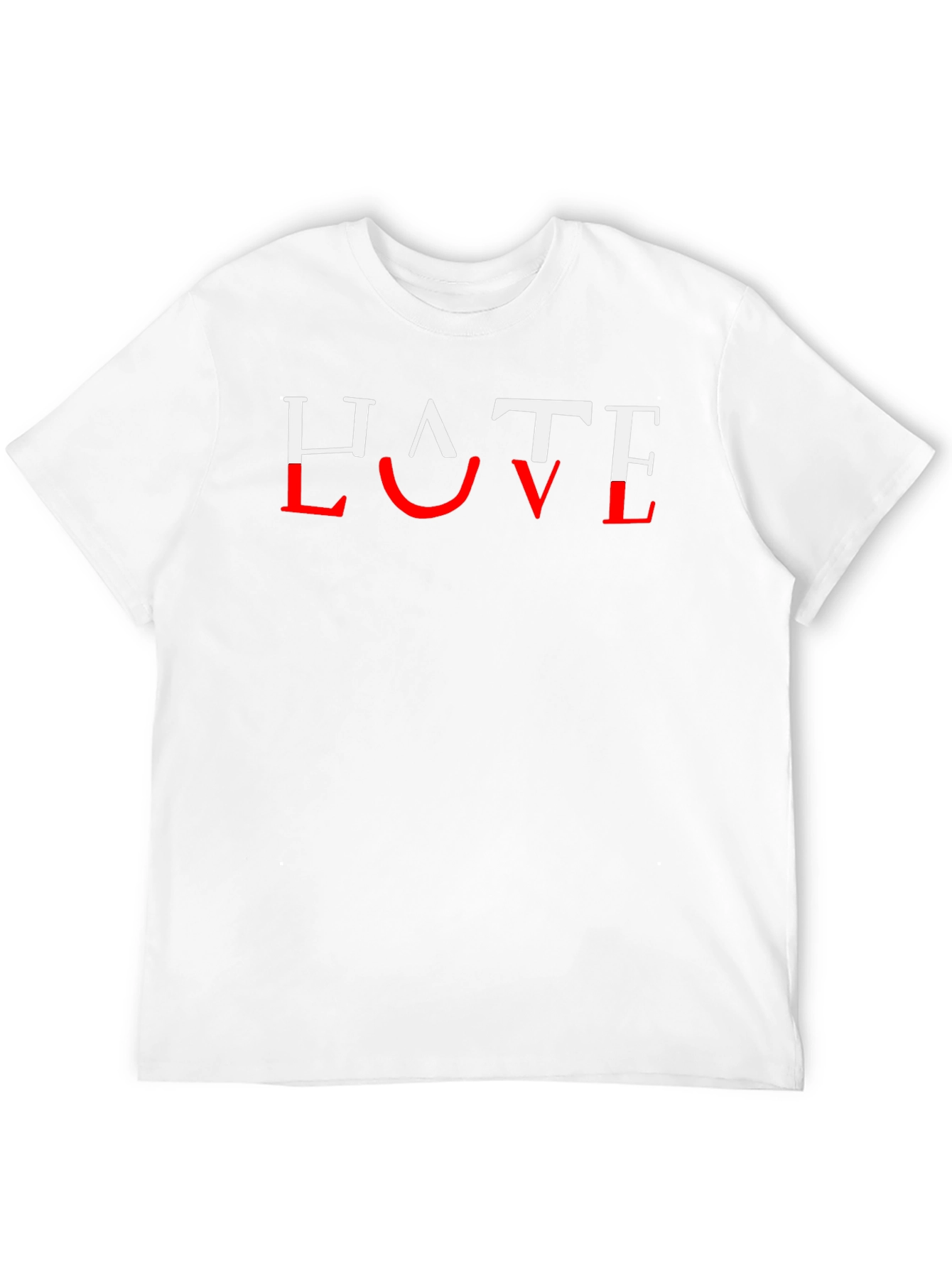 Hate Love T-Shirt - Graphic Print