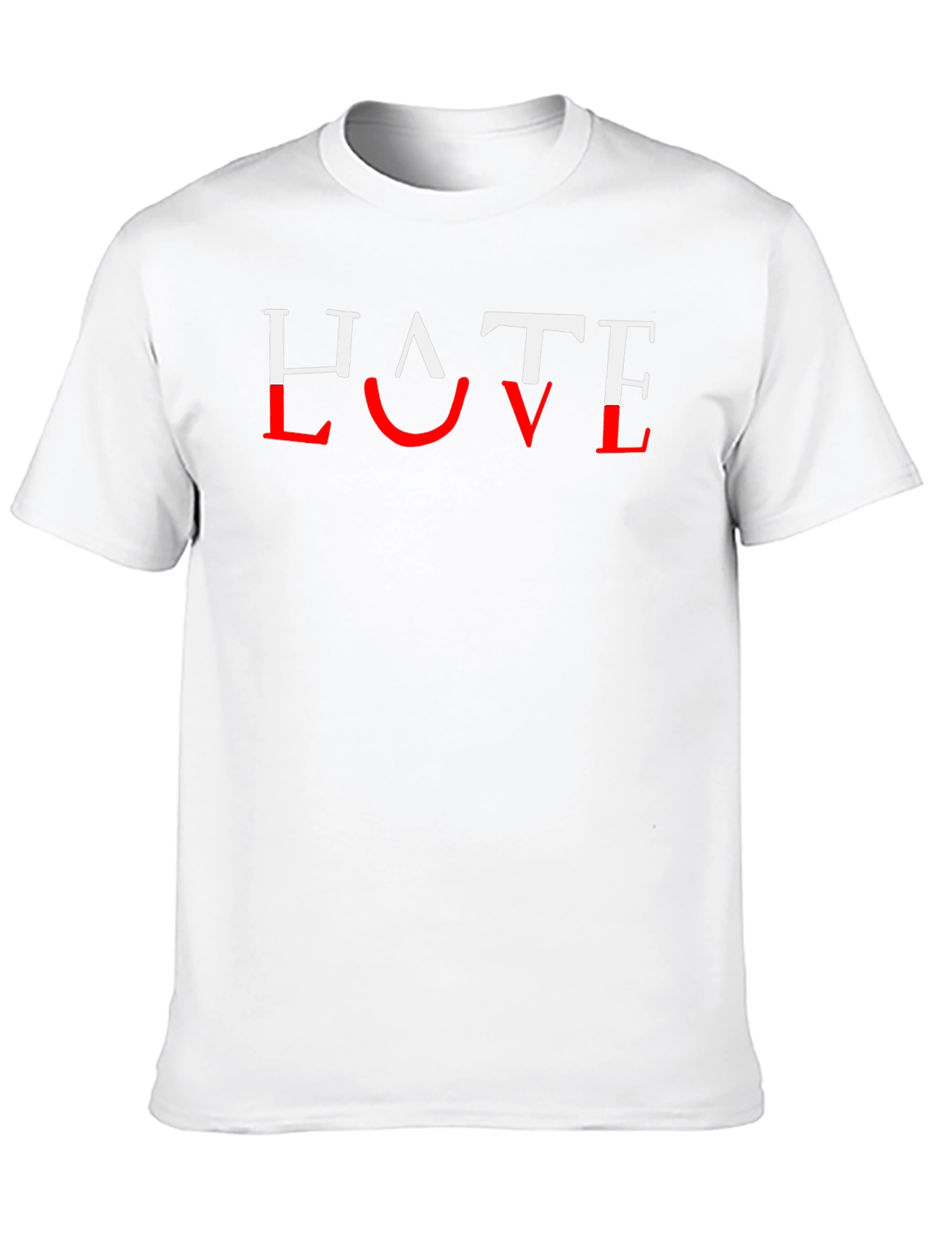 Hate Love T-Shirt - Graphic Print