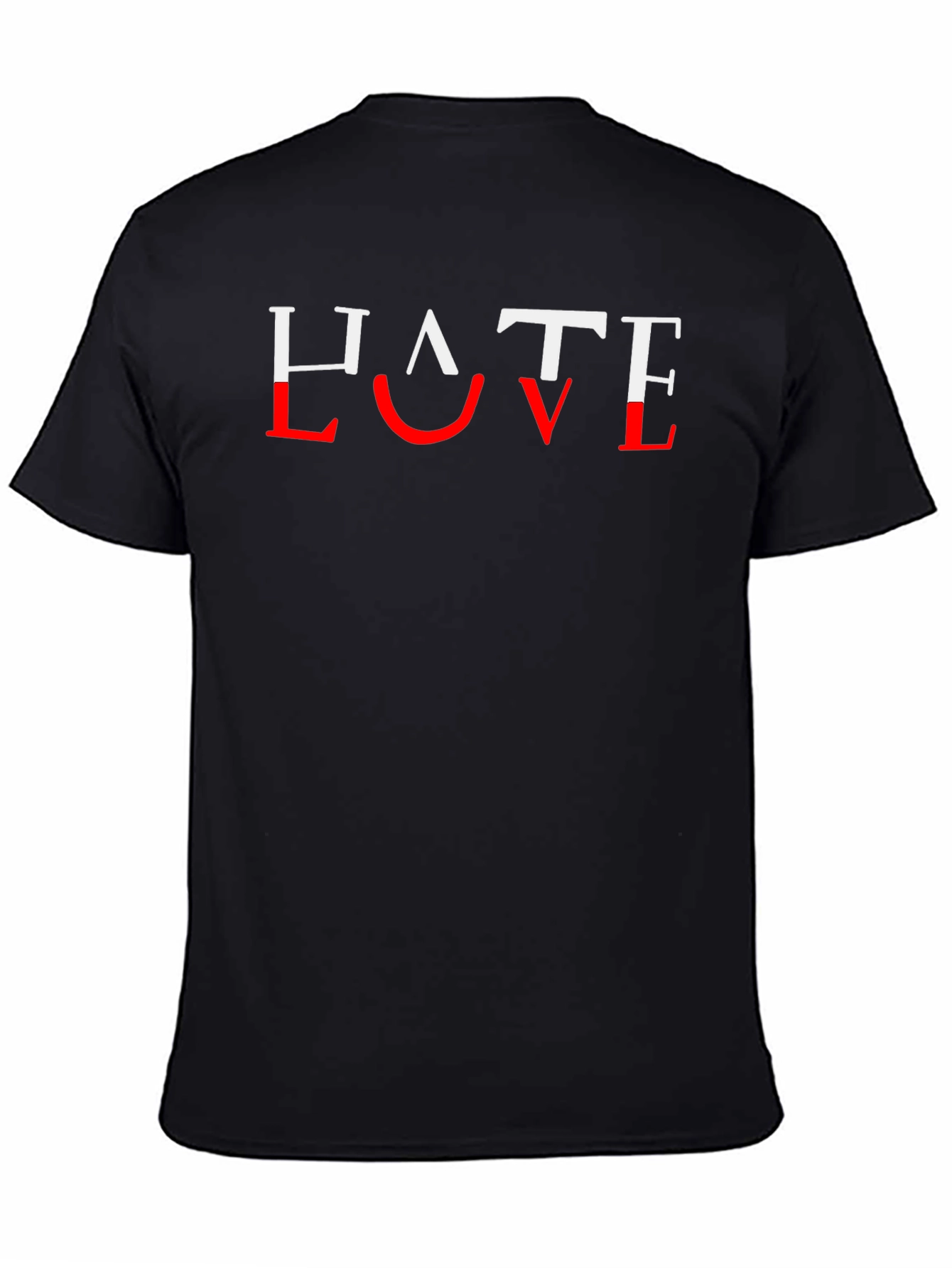 Hate Love T-Shirt - Graphic Print
