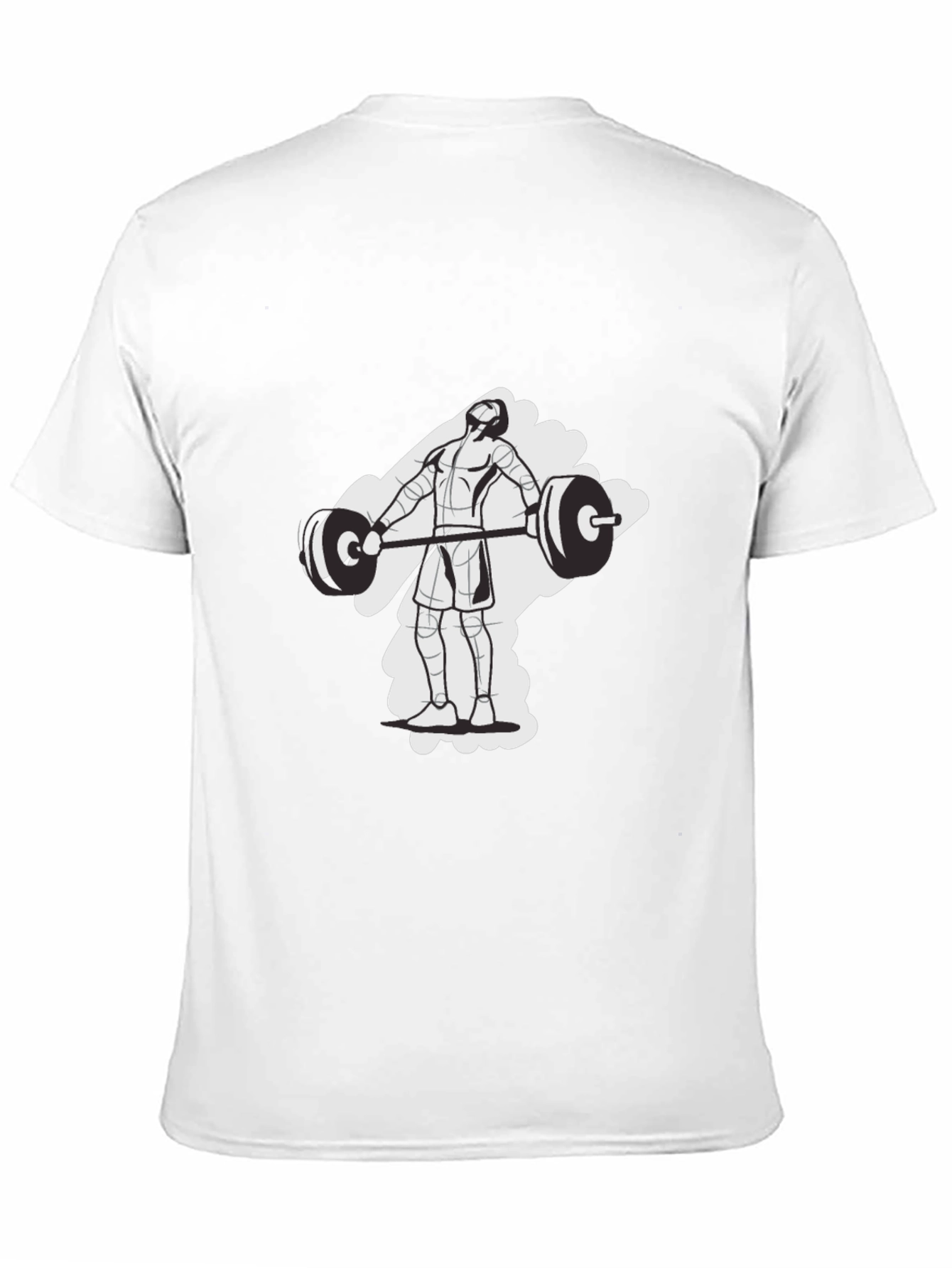 Weightlifting Graphic Tee - Black Cotton