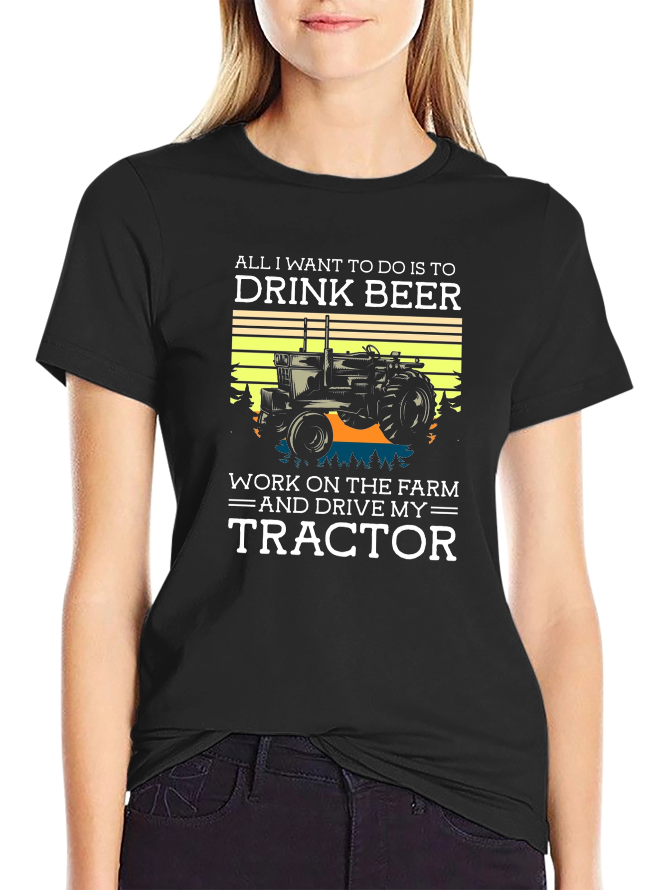 Drink Beer & Drive My Tractor T-Shirt