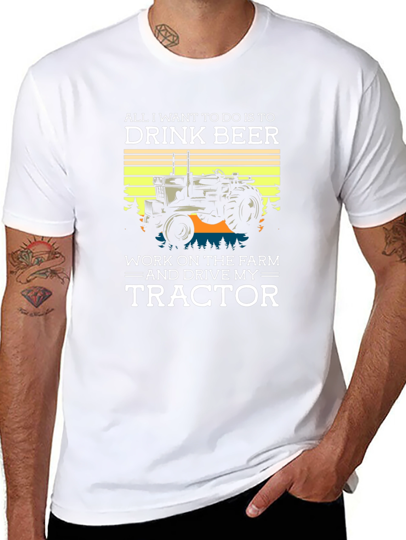Drink Beer & Drive My Tractor T-Shirt