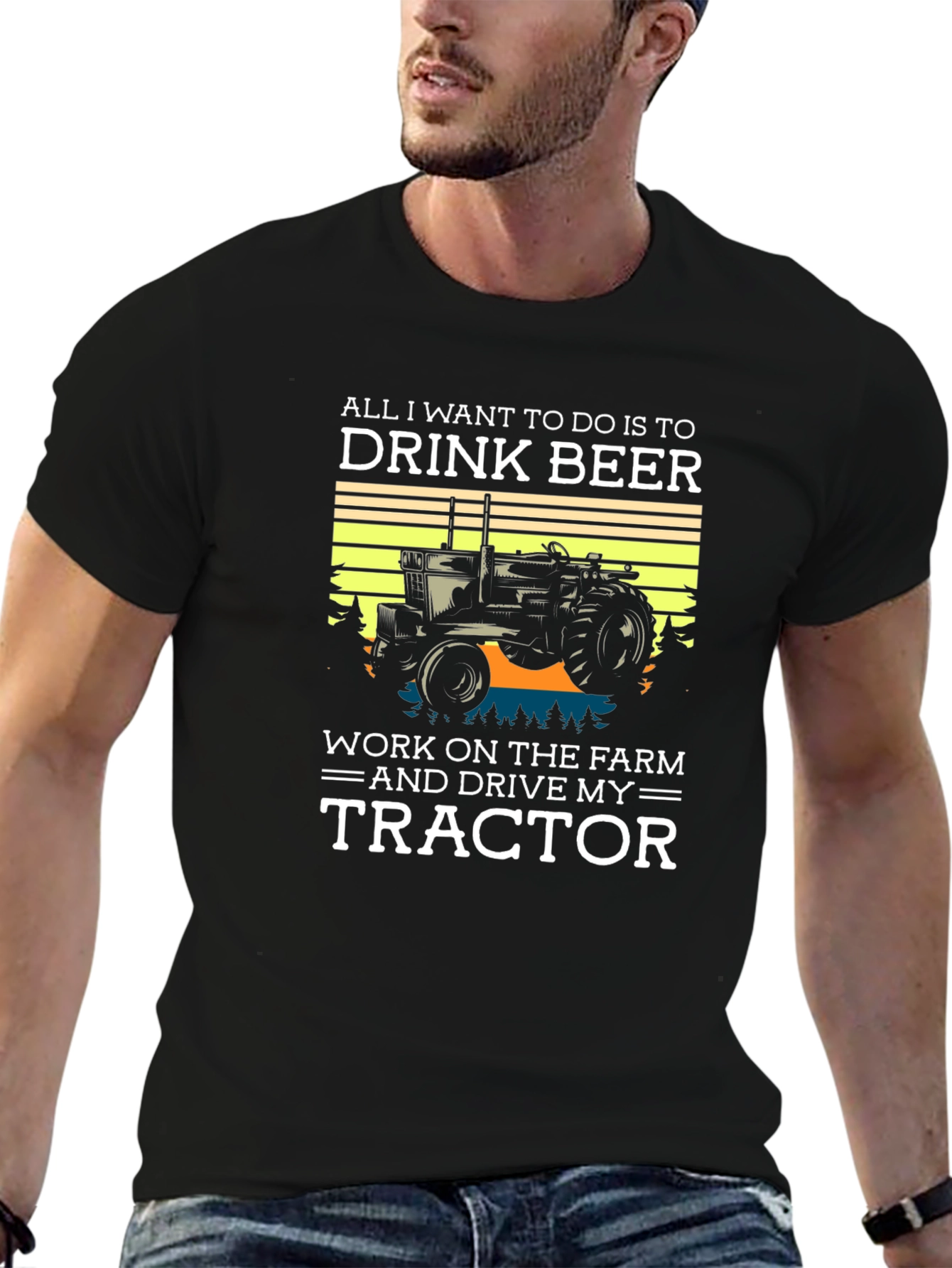 Drink Beer & Drive My Tractor T-Shirt