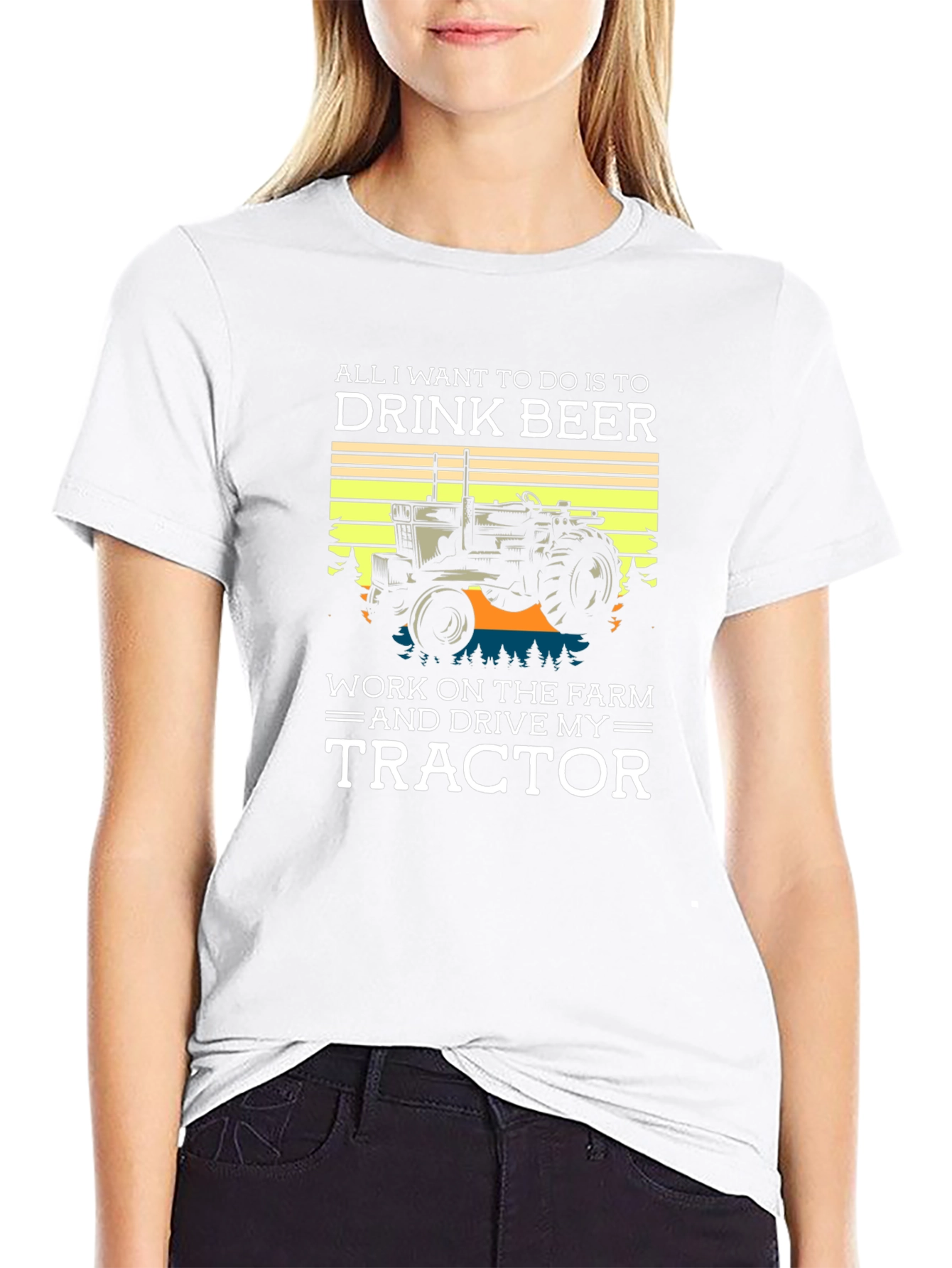 Drink Beer & Drive My Tractor T-Shirt