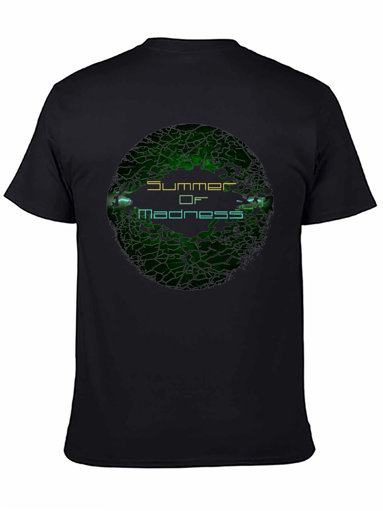 Summer of Madness Graphic Print Black T-Shirt