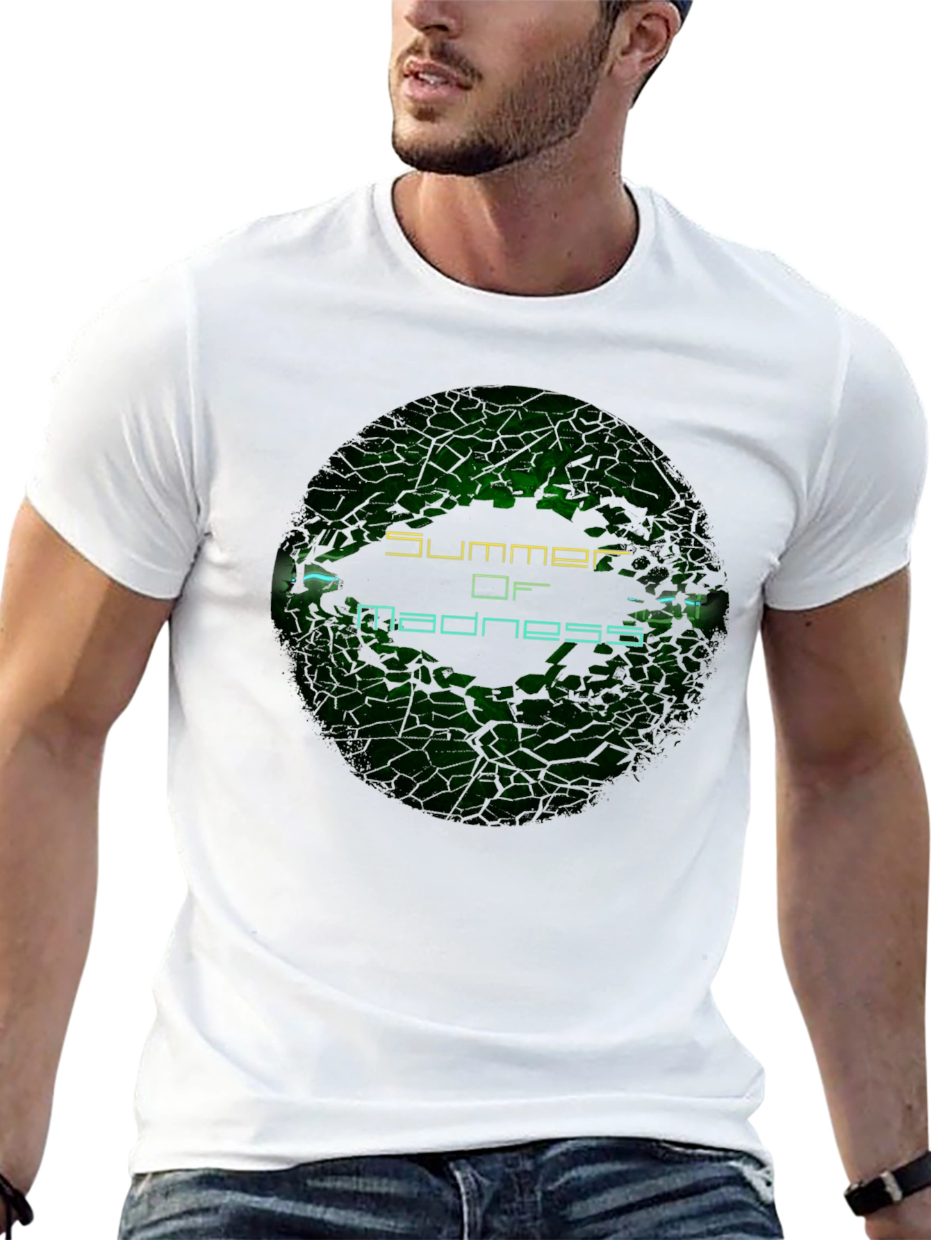 Summer of Madness Graphic Print Black T-Shirt