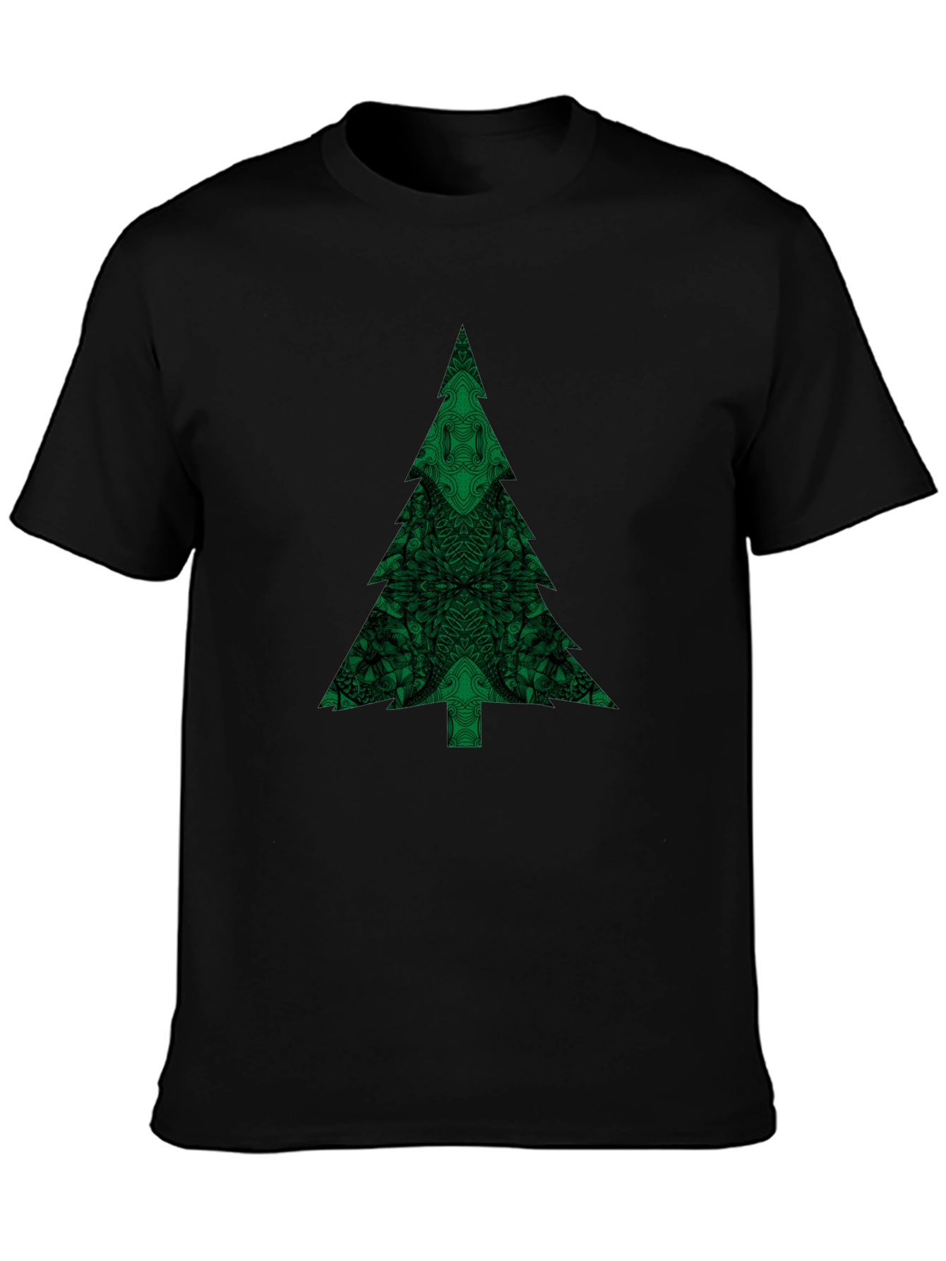 Green Christmas Tree Graphic T-Shirt