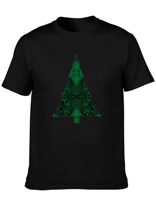 Green Christmas Tree Graphic T-Shirt