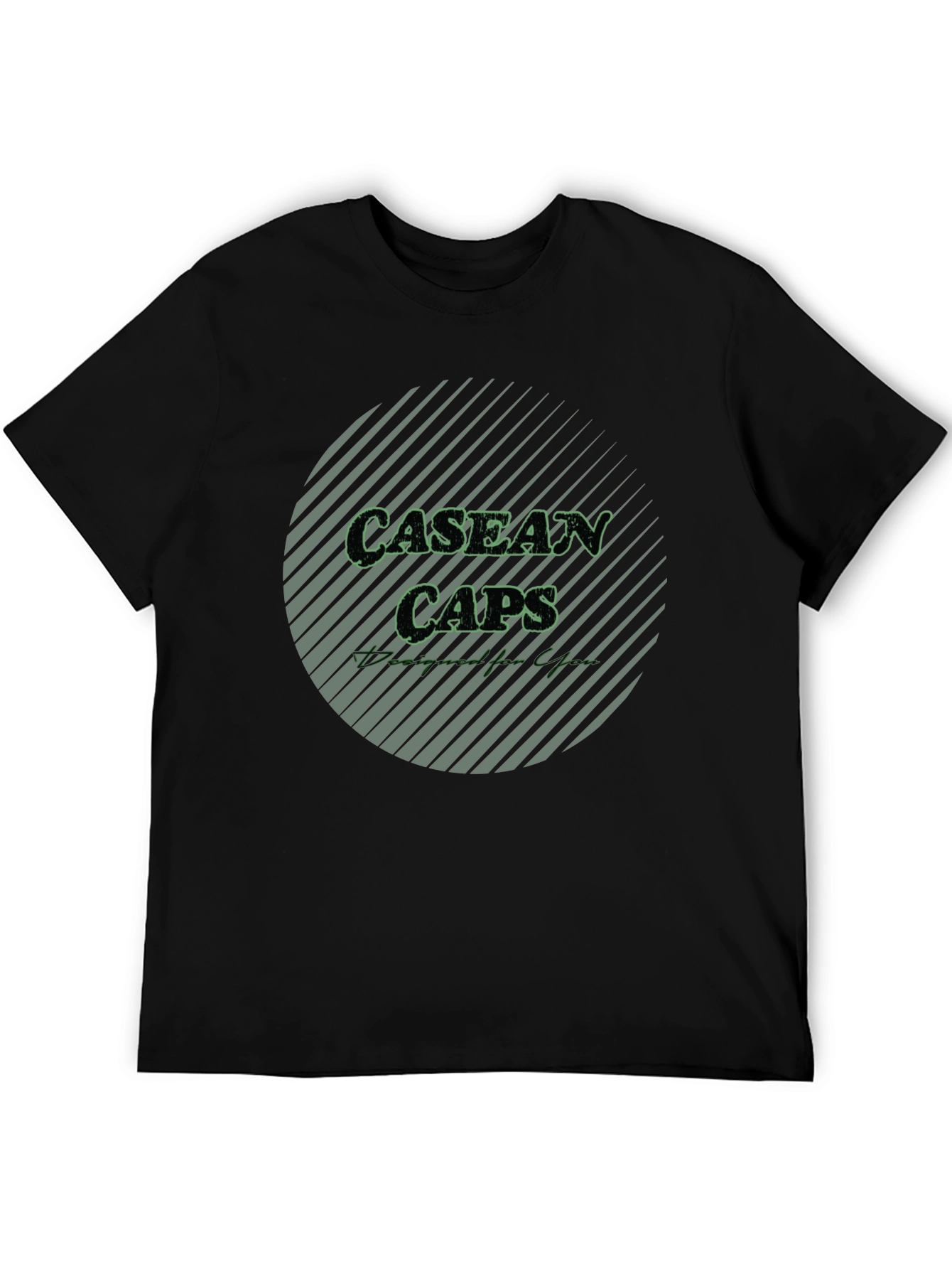 Casean Caps Black T-Shirt