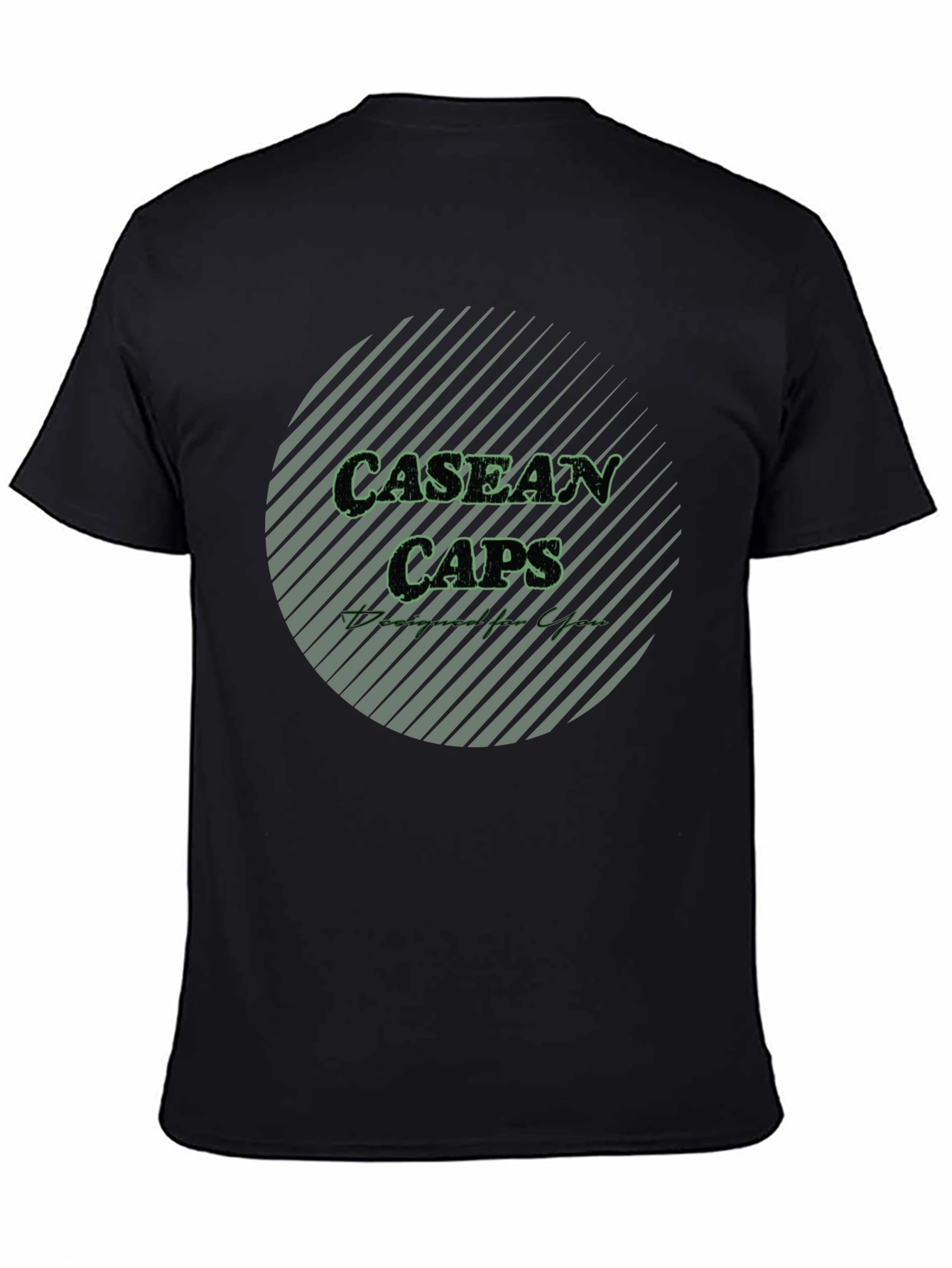 Casean Caps Black T-Shirt
