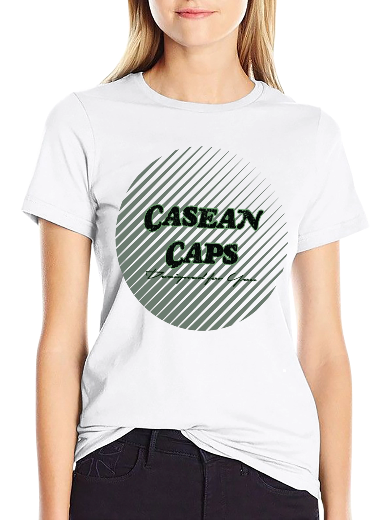 Casean Caps Black T-Shirt