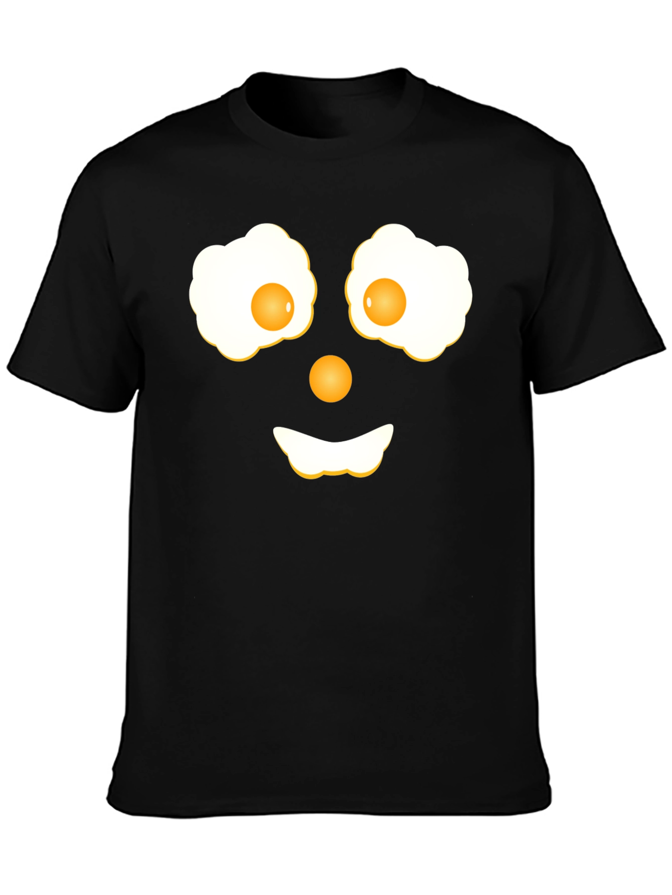 Funny Fried Eggs Face Graphic T-Shirt