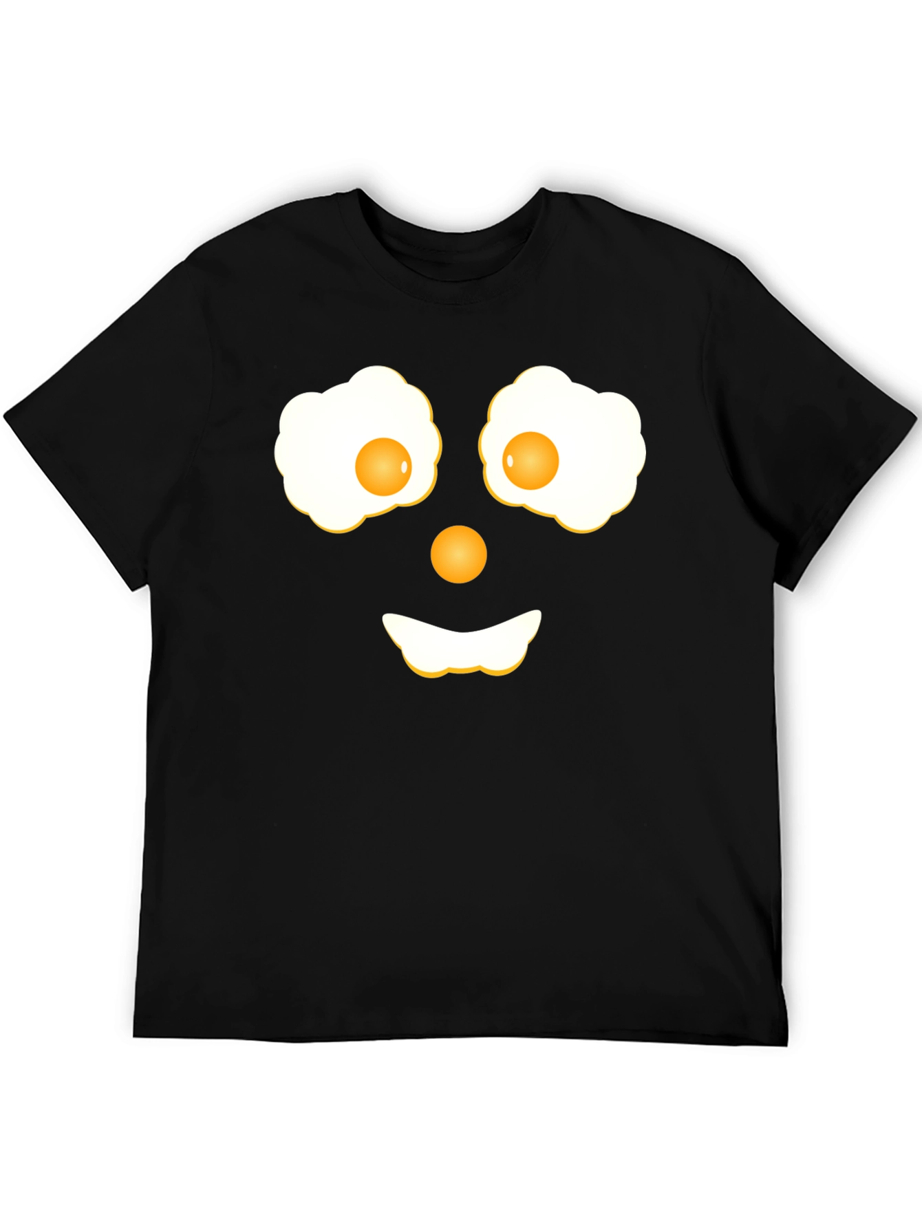Funny Fried Eggs Face Graphic T-Shirt