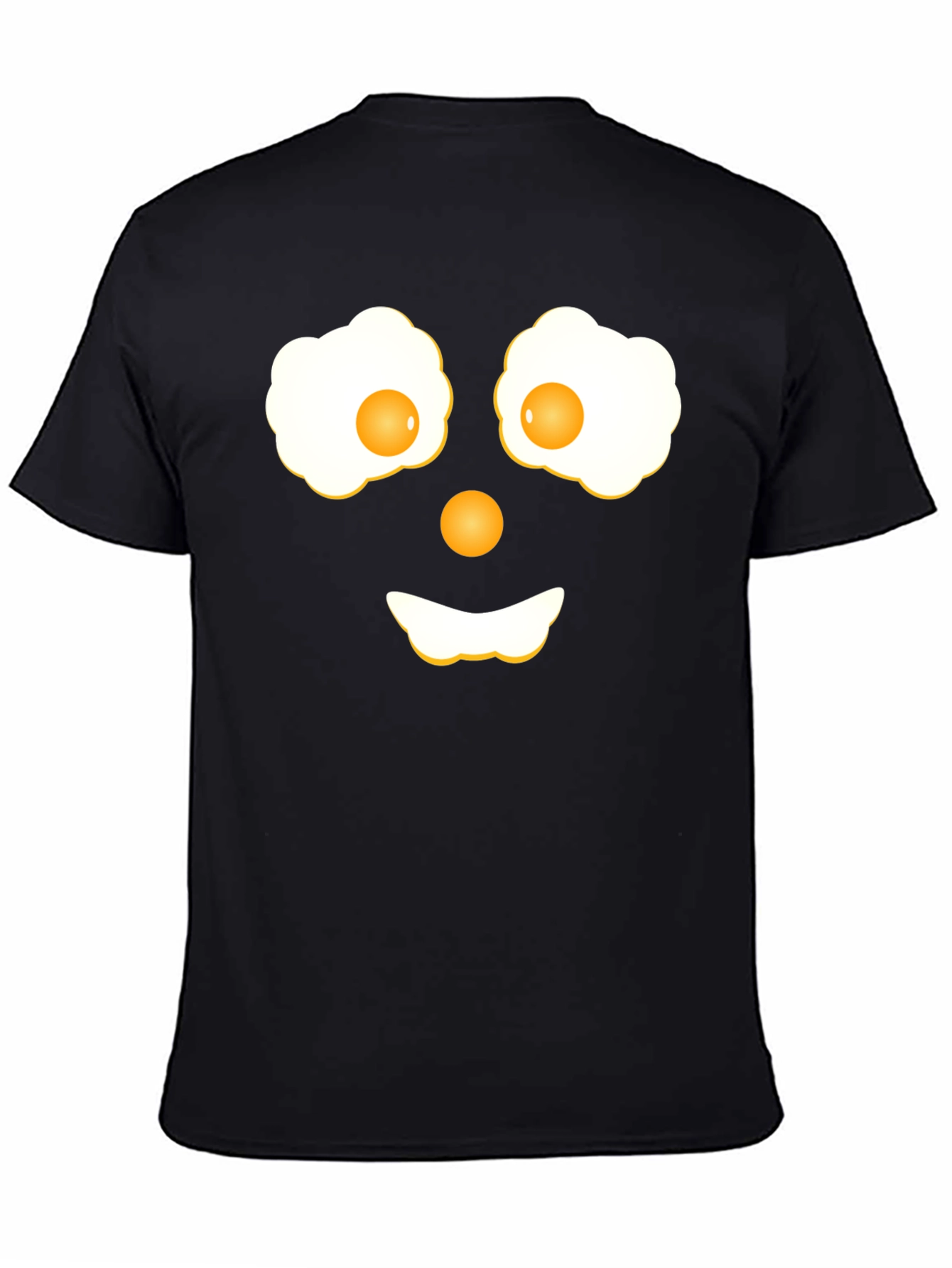 Funny Fried Eggs Face Graphic T-Shirt