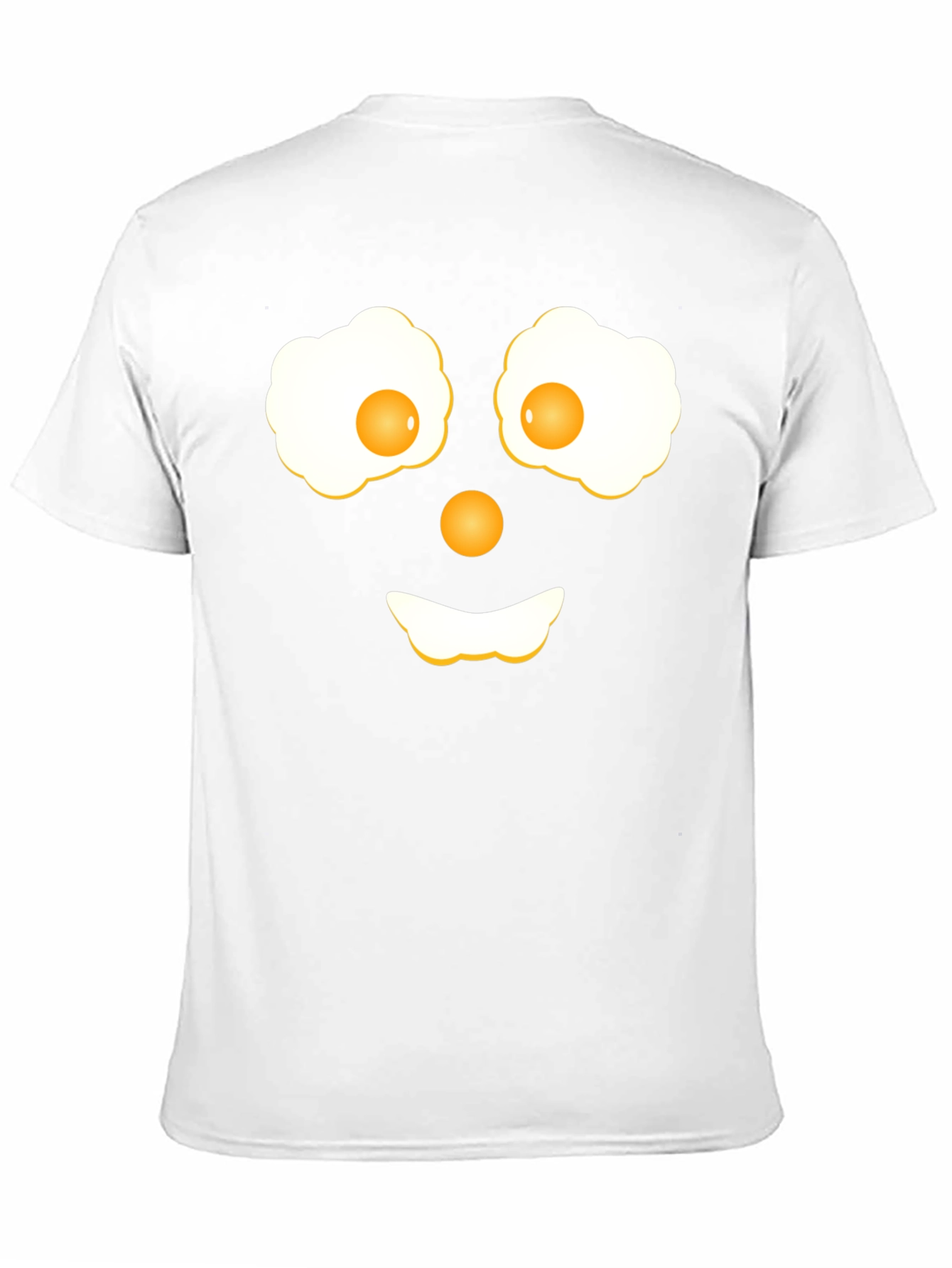 Funny Fried Eggs Face Graphic T-Shirt