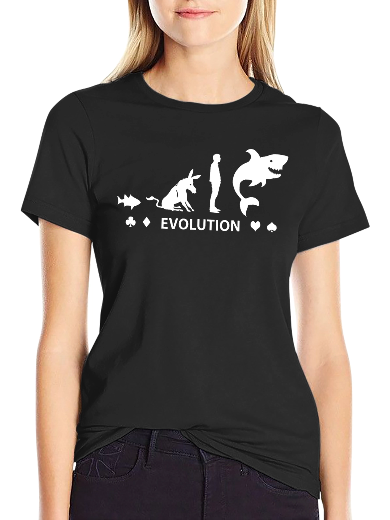 Evolution of an Ass Shark Funny Graphic Tee