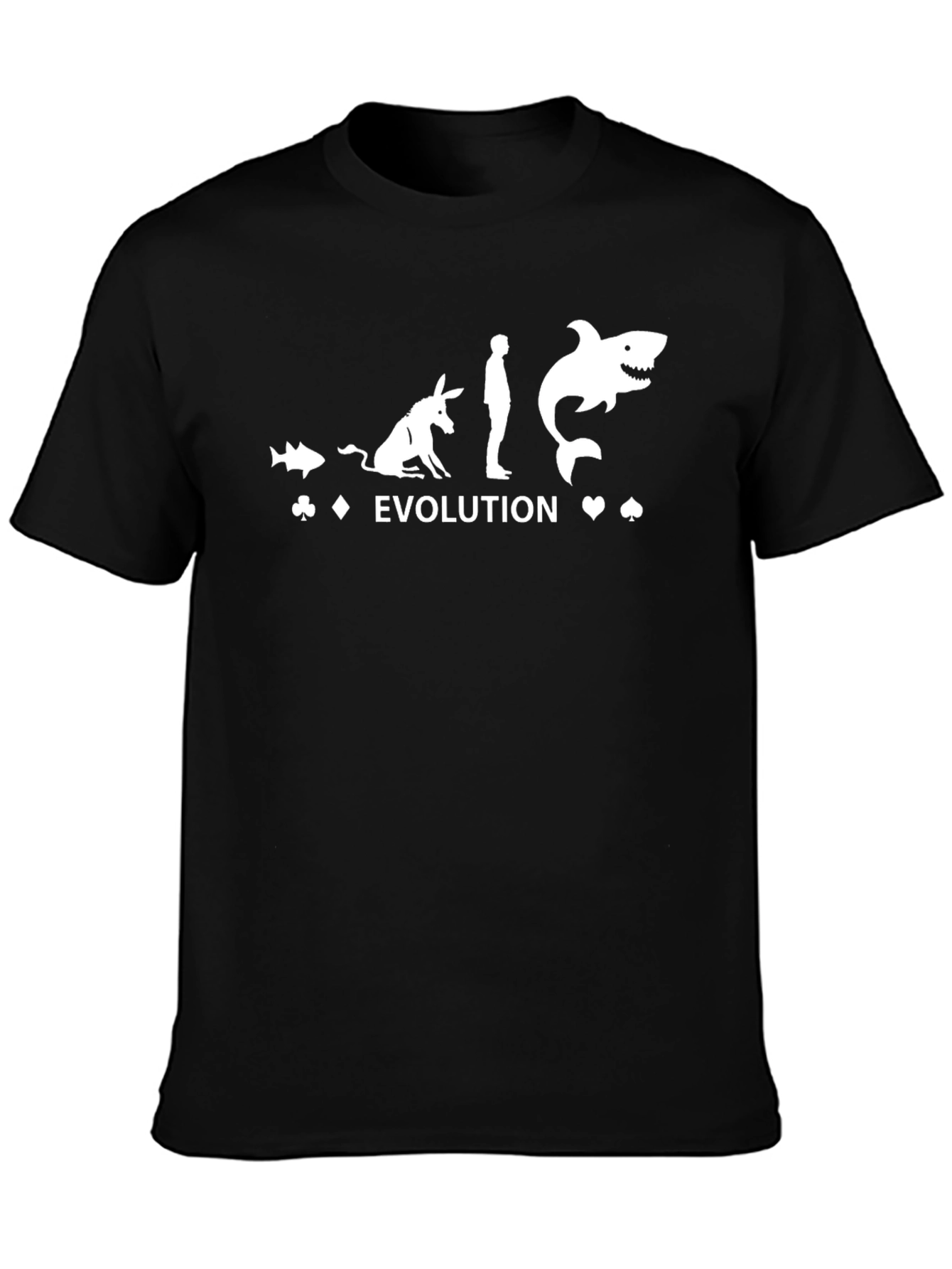Evolution of an Ass Shark Funny Graphic Tee