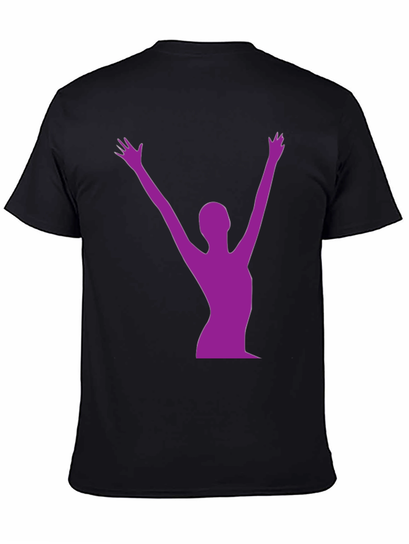 Silhouette Graphic Tee - Black Crew Neck Shirt