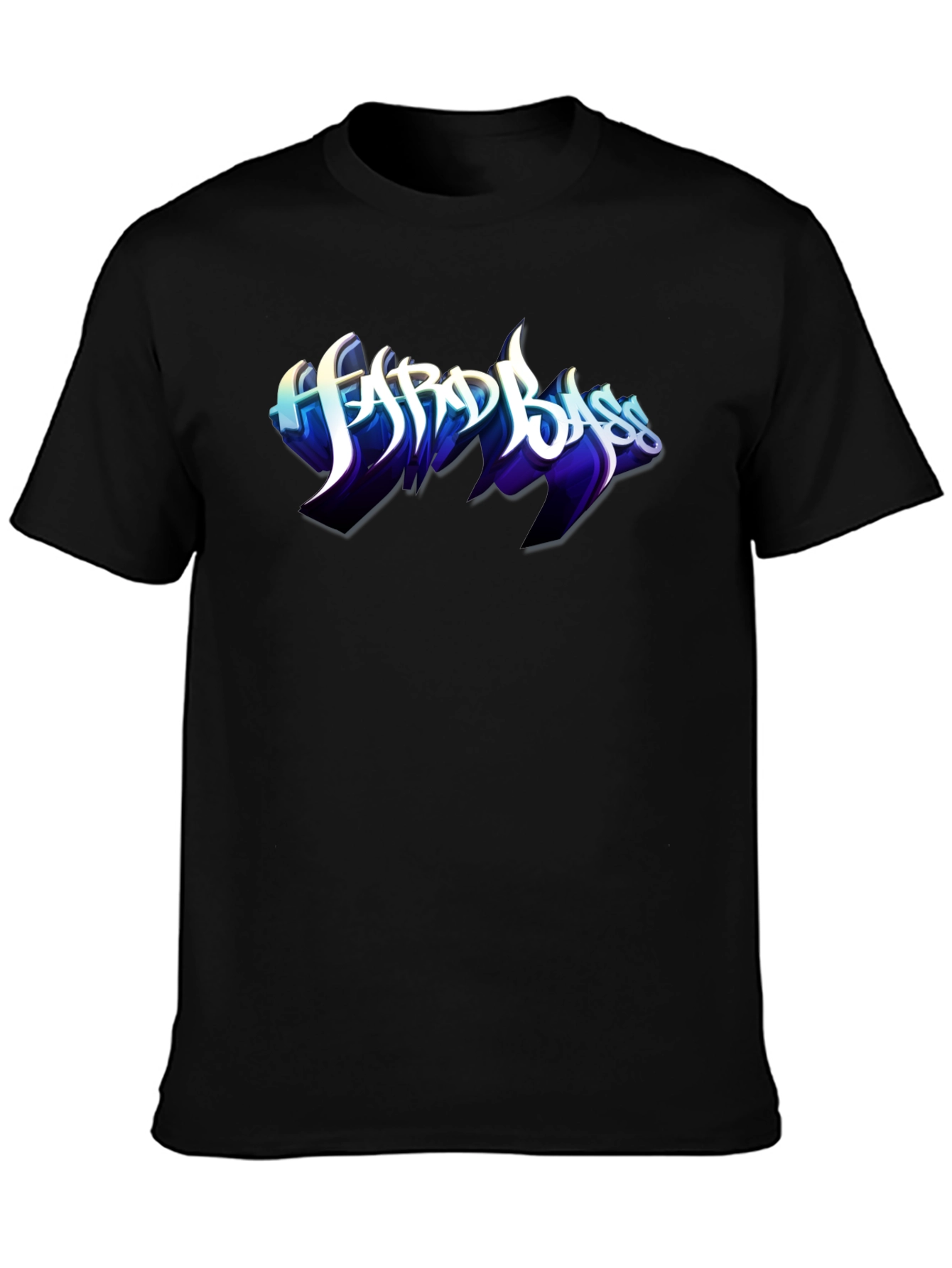 Hard Bass Graphic Black T-Shirt