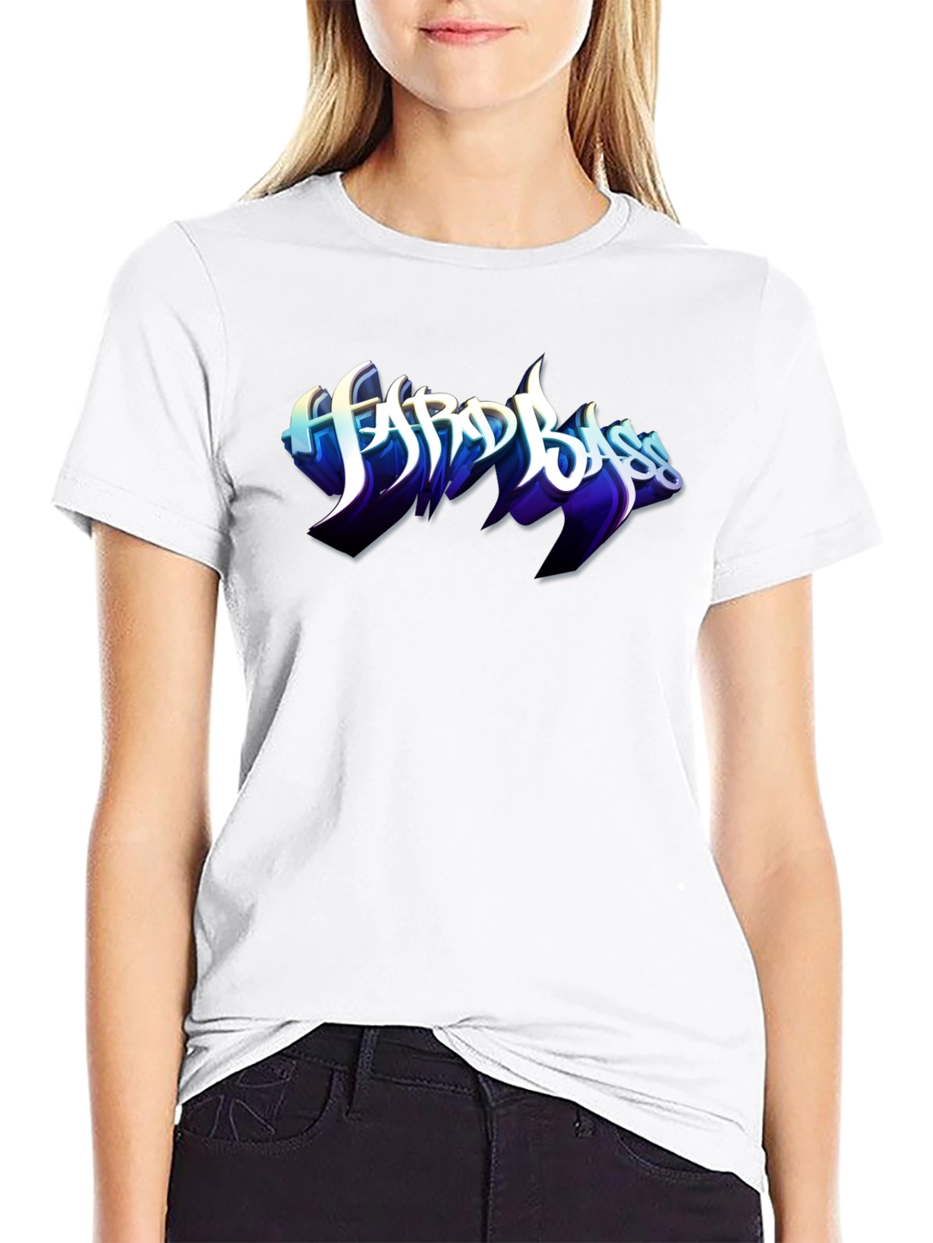 Hard Bass Graphic Black T-Shirt