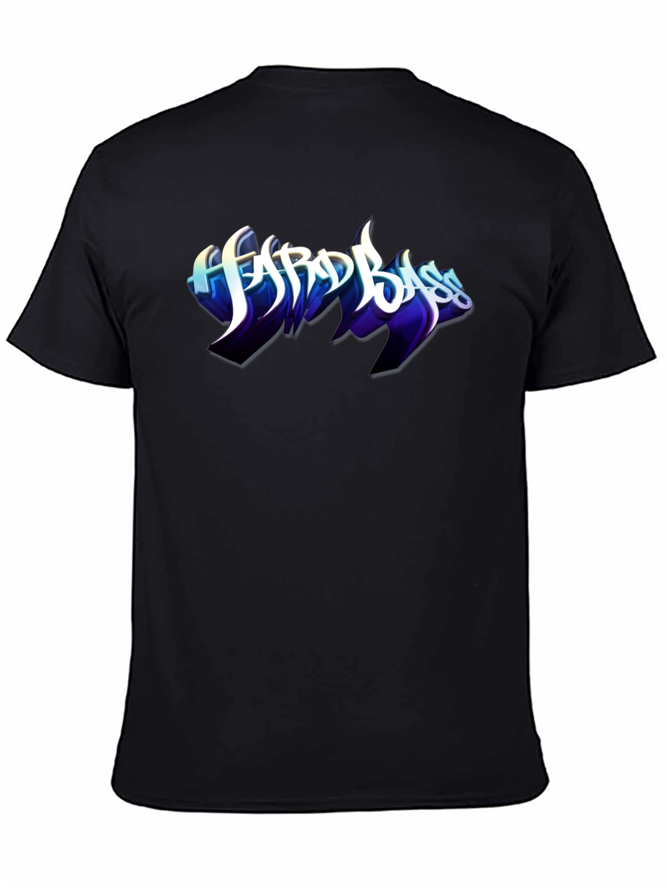 Hard Bass Graphic Black T-Shirt
