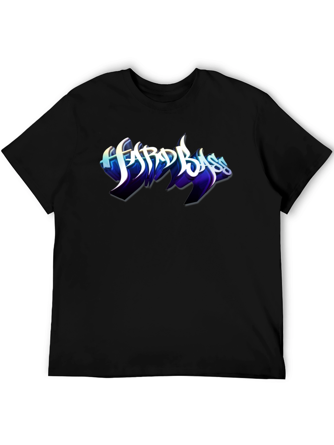 Hard Bass Graphic Black T-Shirt