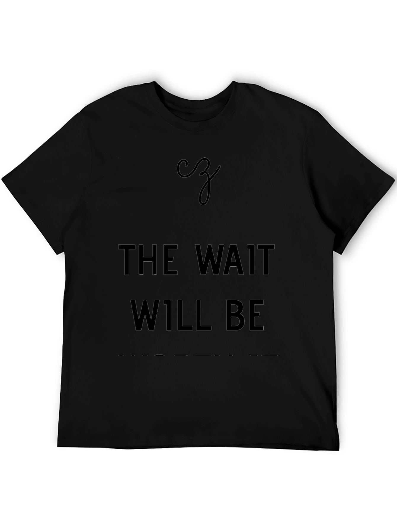 The Wait Will Be Over Graphic Tee - Black