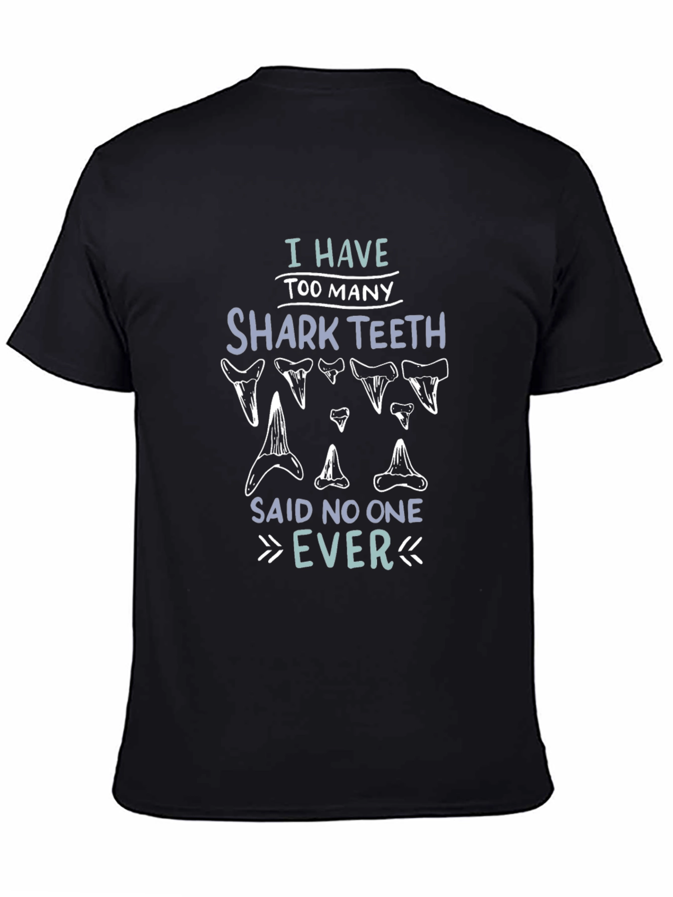 Shark Teeth Graphic Tee - Humorous Mens Shirt