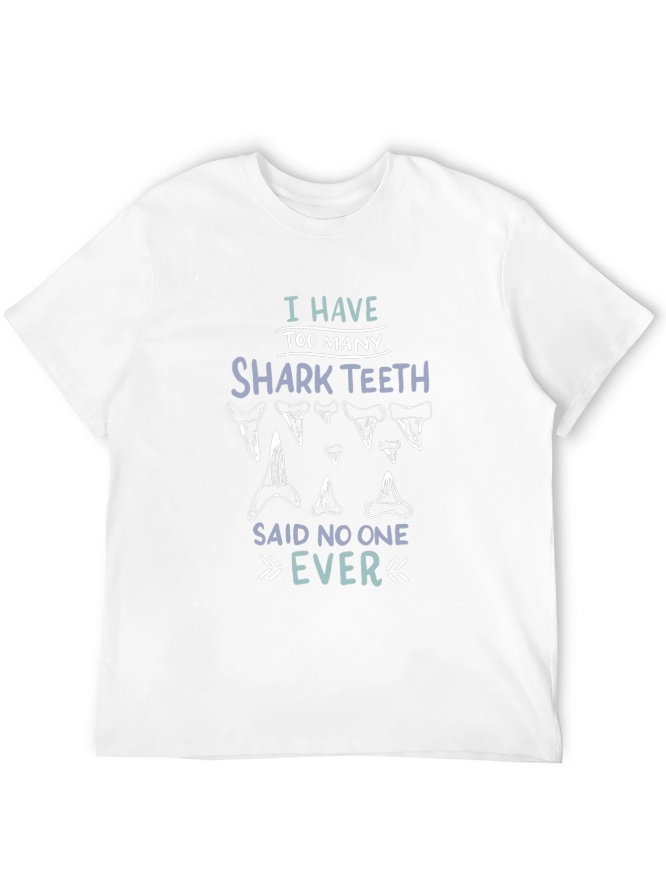 Shark Teeth Graphic Tee - Humorous Mens Shirt