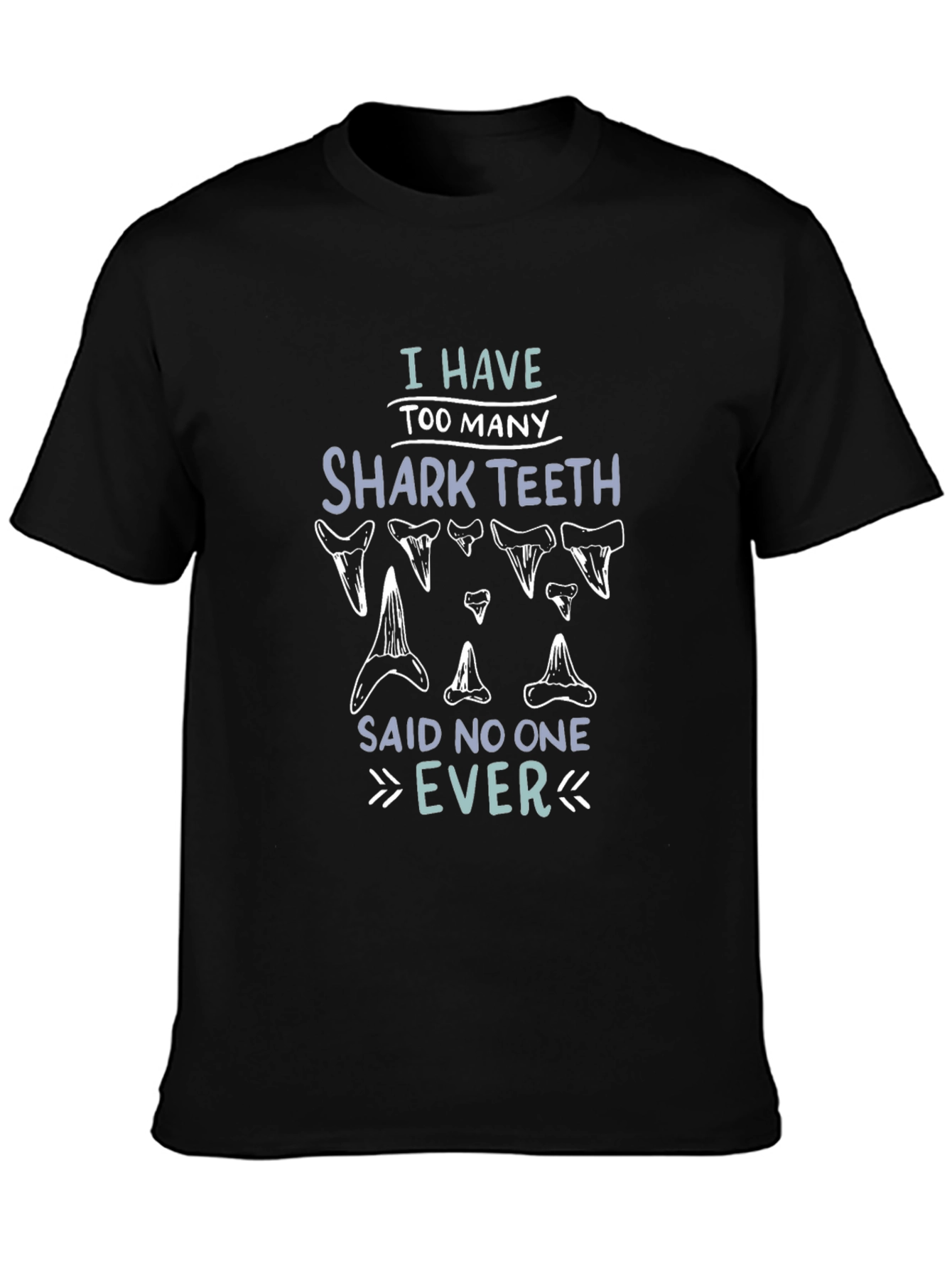 Shark Teeth Graphic Tee - Humorous Mens Shirt