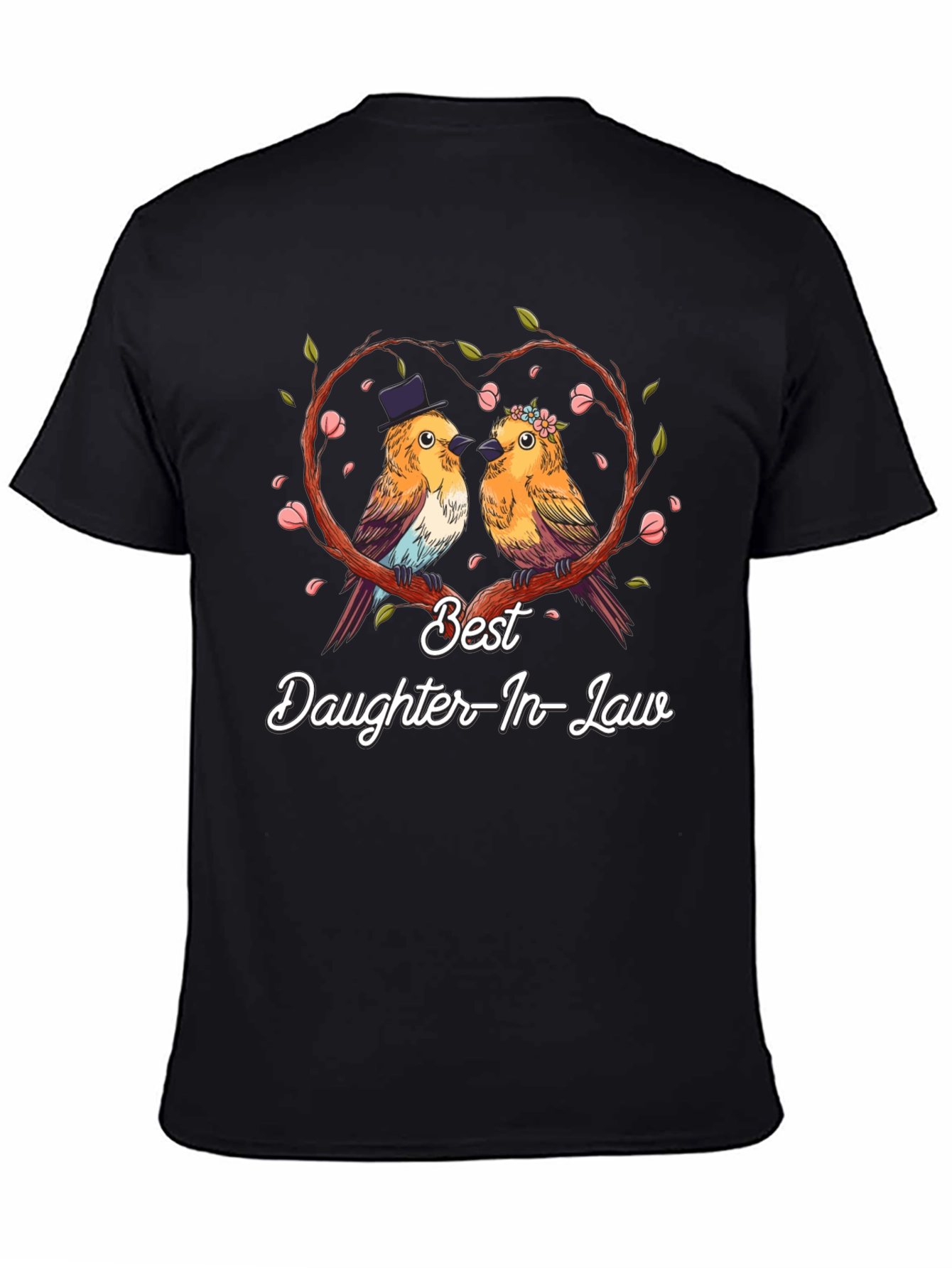 Best Daughter-In-Law T-Shirt: Cute Bird Couple Design