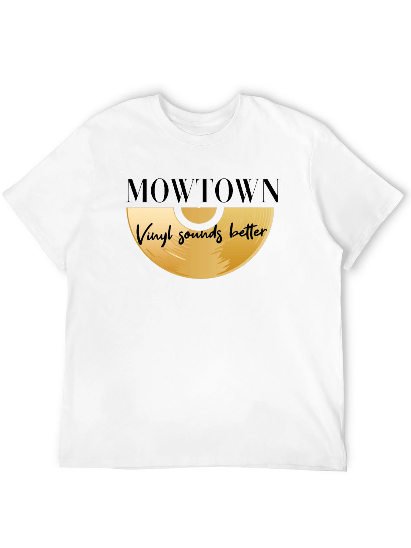 Mowtown Vinyl Sounds Better Black T-Shirt