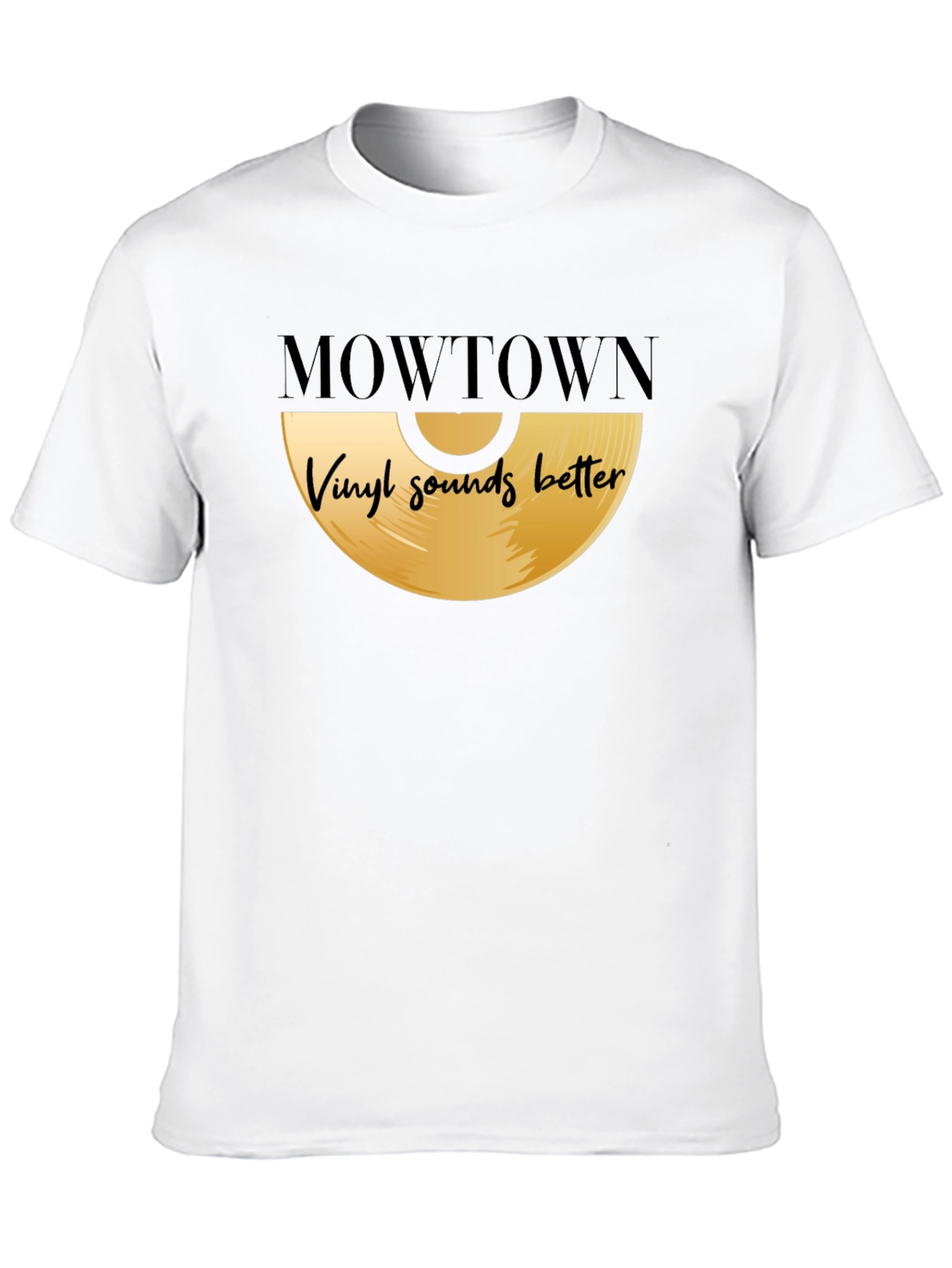 Mowtown Vinyl Sounds Better Black T-Shirt