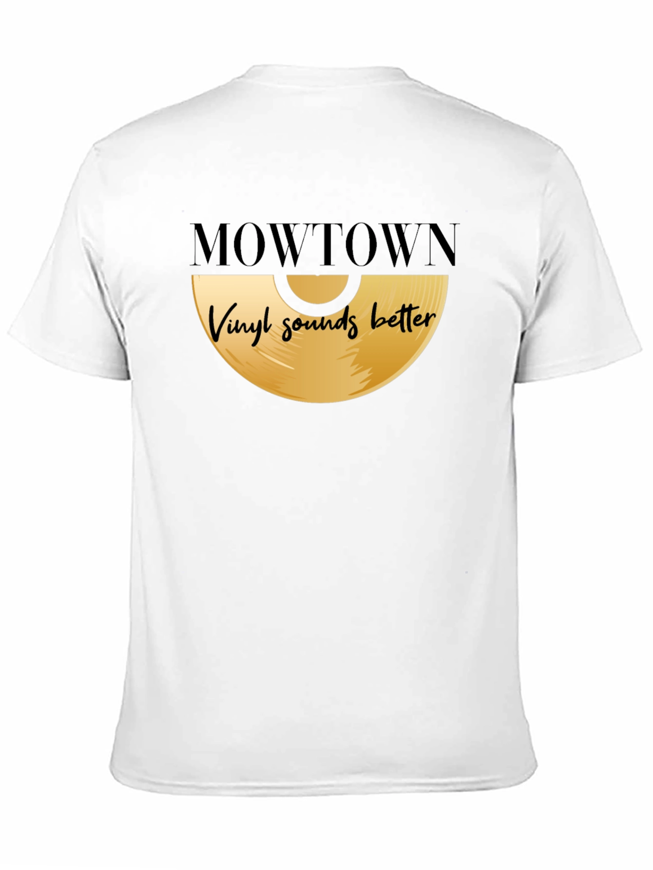 Mowtown Vinyl Sounds Better Black T-Shirt