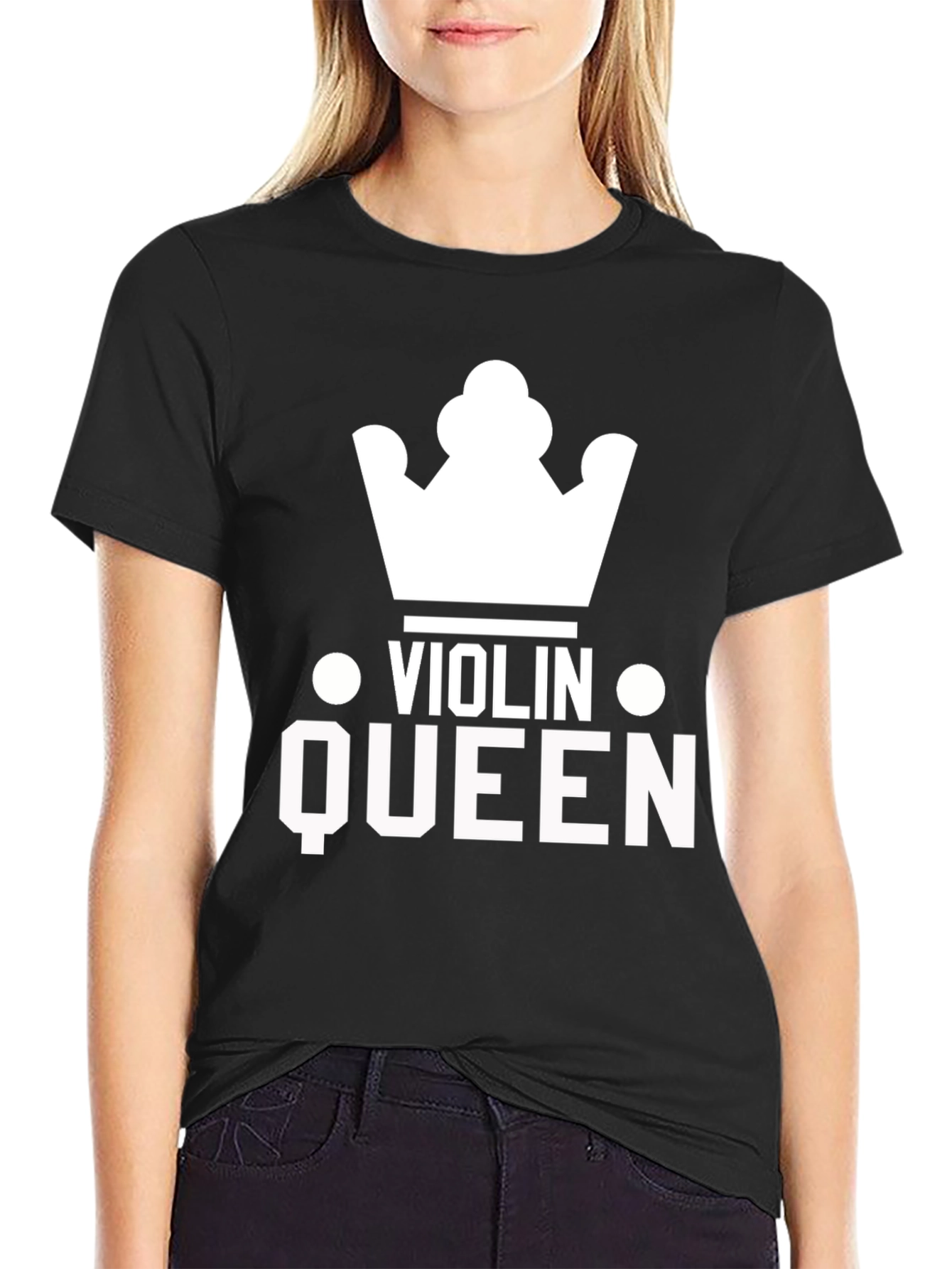 Violin Queen Graphic Tee - Music Lover T-Shirt