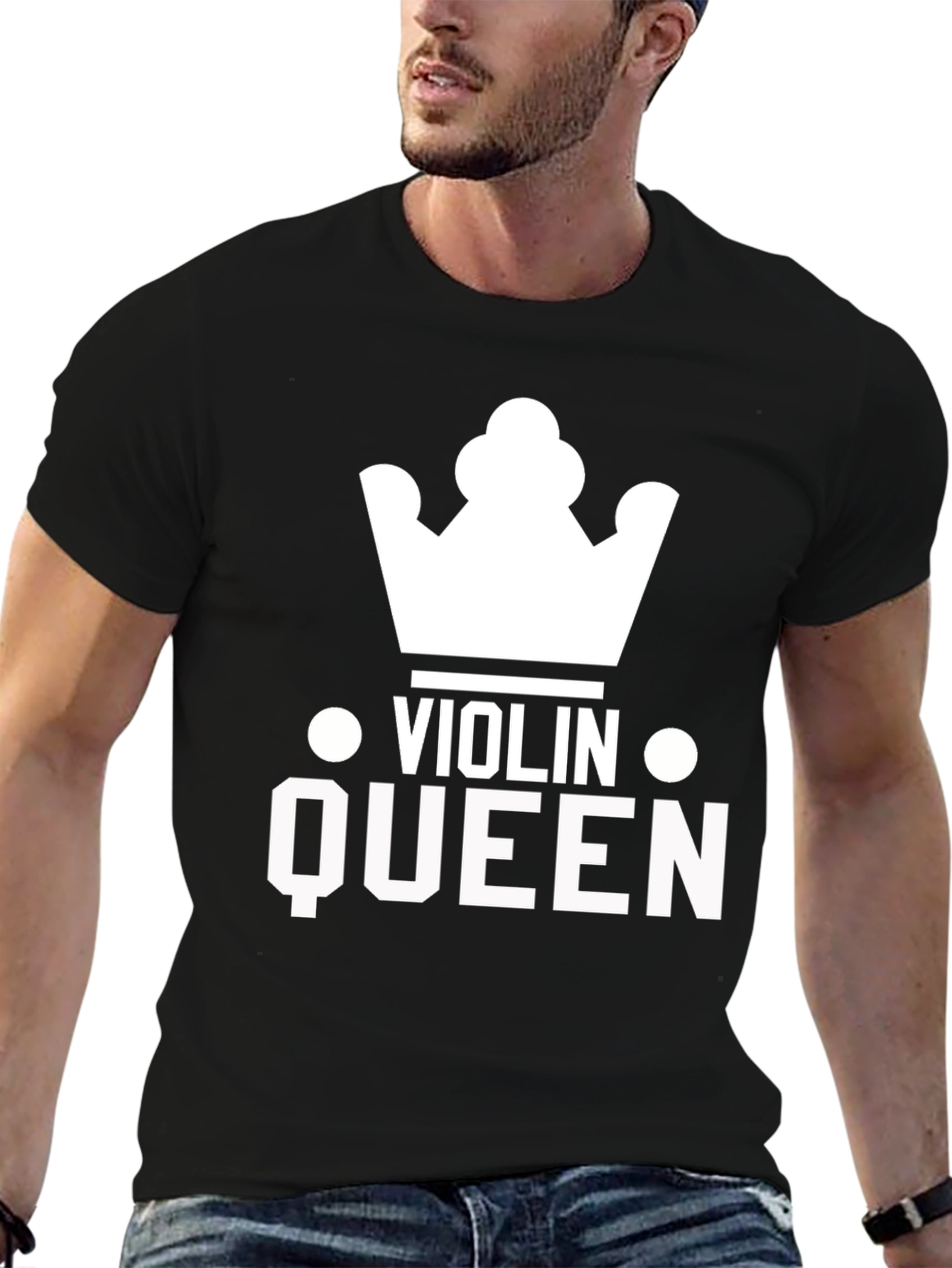Violin Queen Graphic Tee - Music Lover T-Shirt