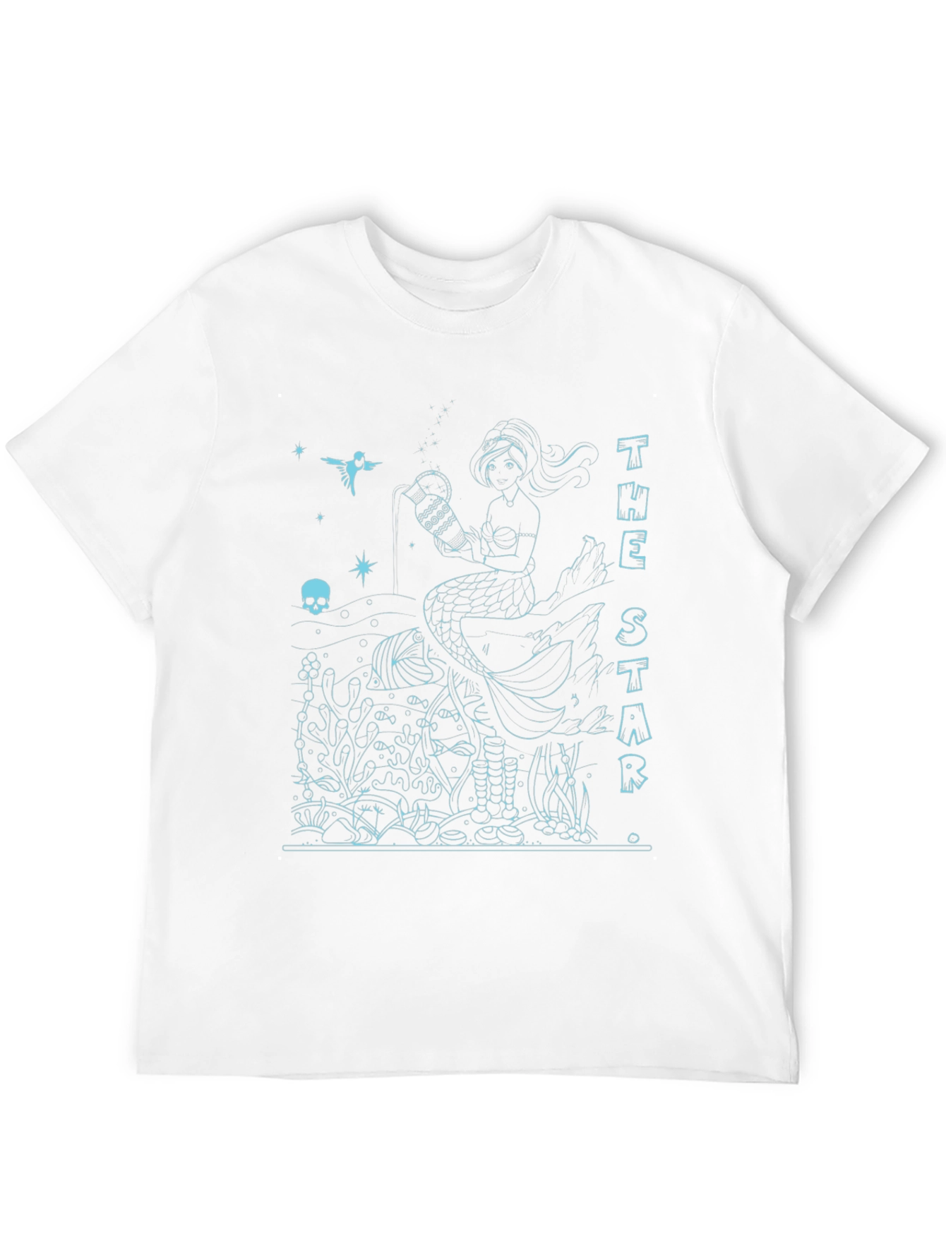 The Star Tarot Card Mermaid T-Shirt