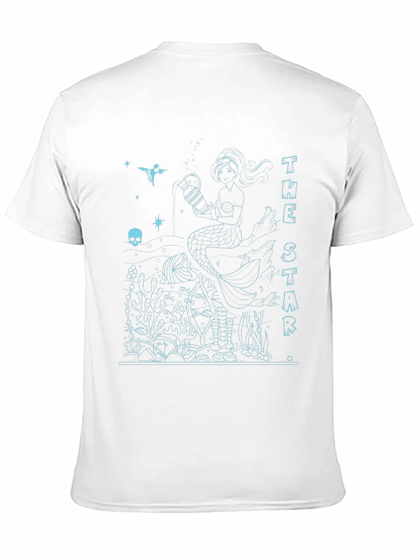 The Star Tarot Card Mermaid T-Shirt