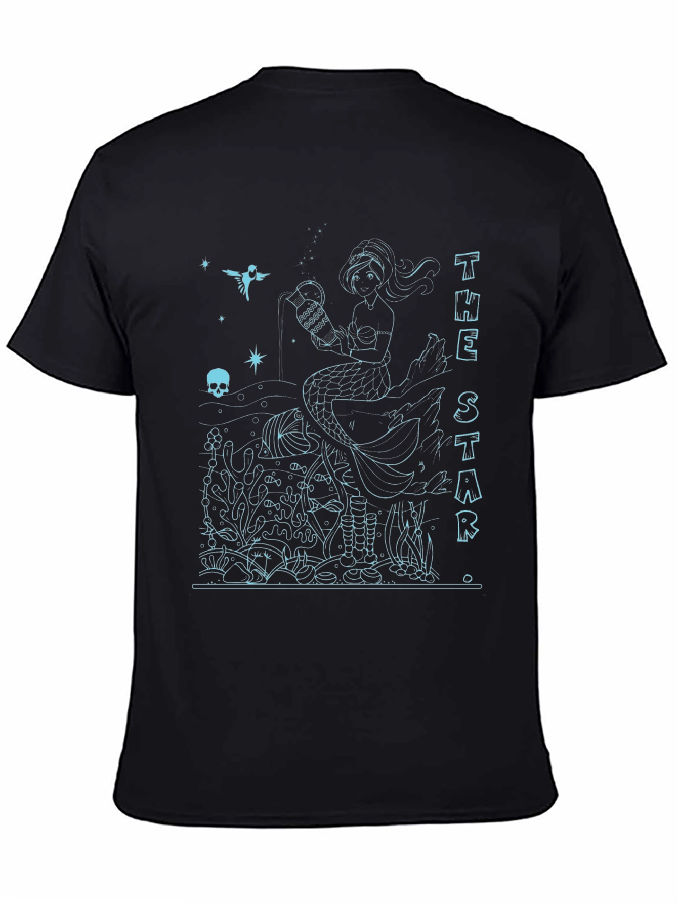 The Star Tarot Card Mermaid T-Shirt
