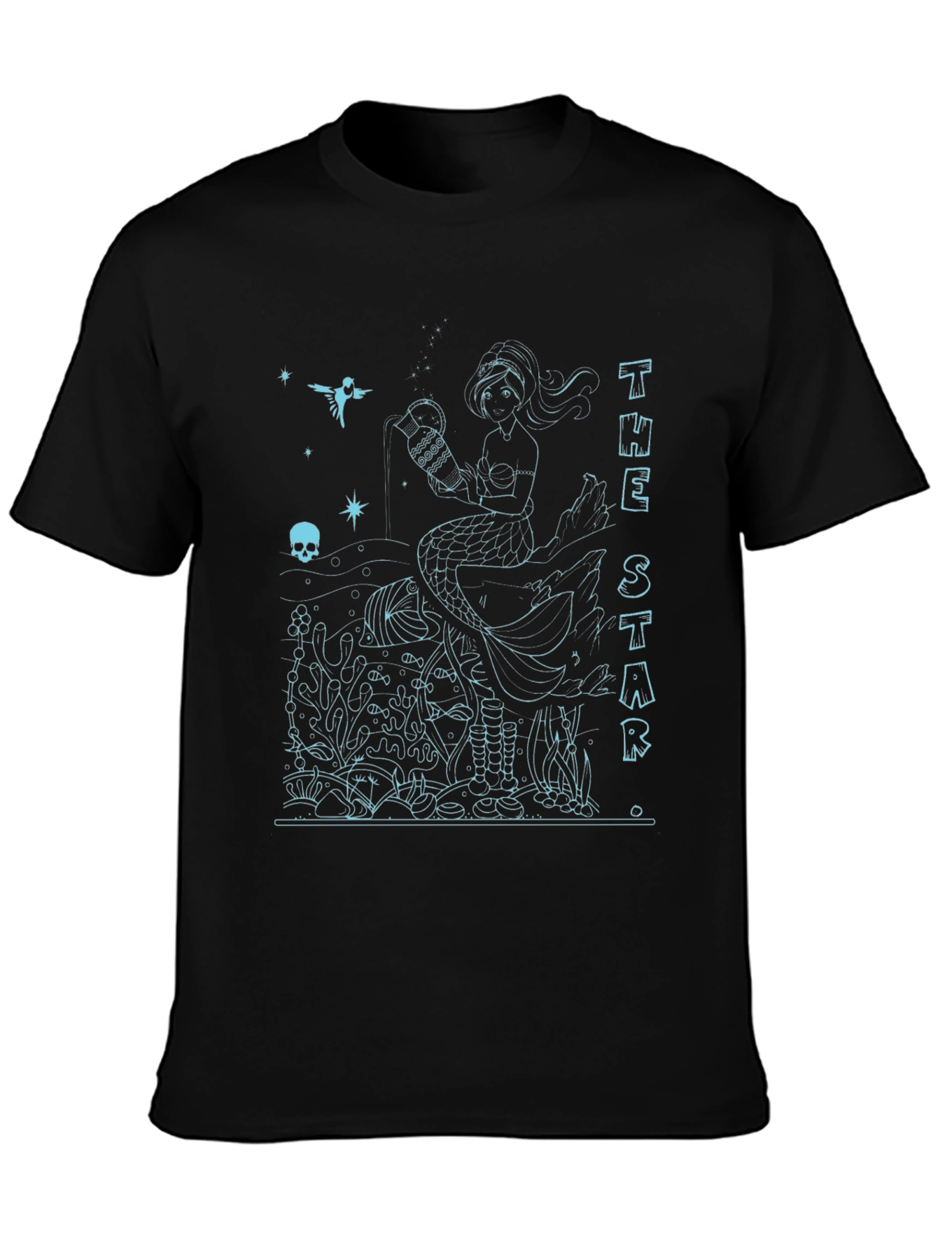 The Star Tarot Card Mermaid T-Shirt