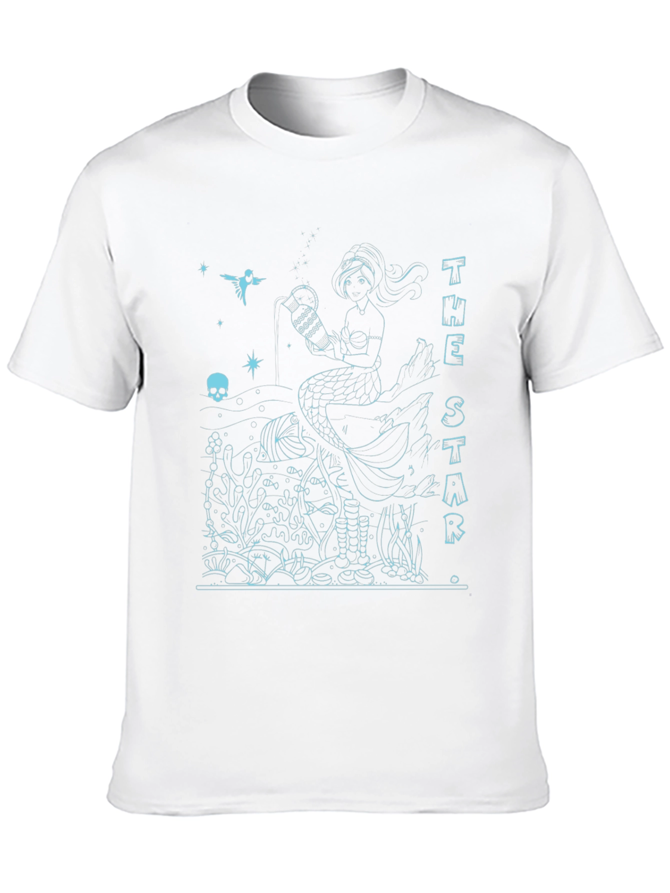 The Star Tarot Card Mermaid T-Shirt