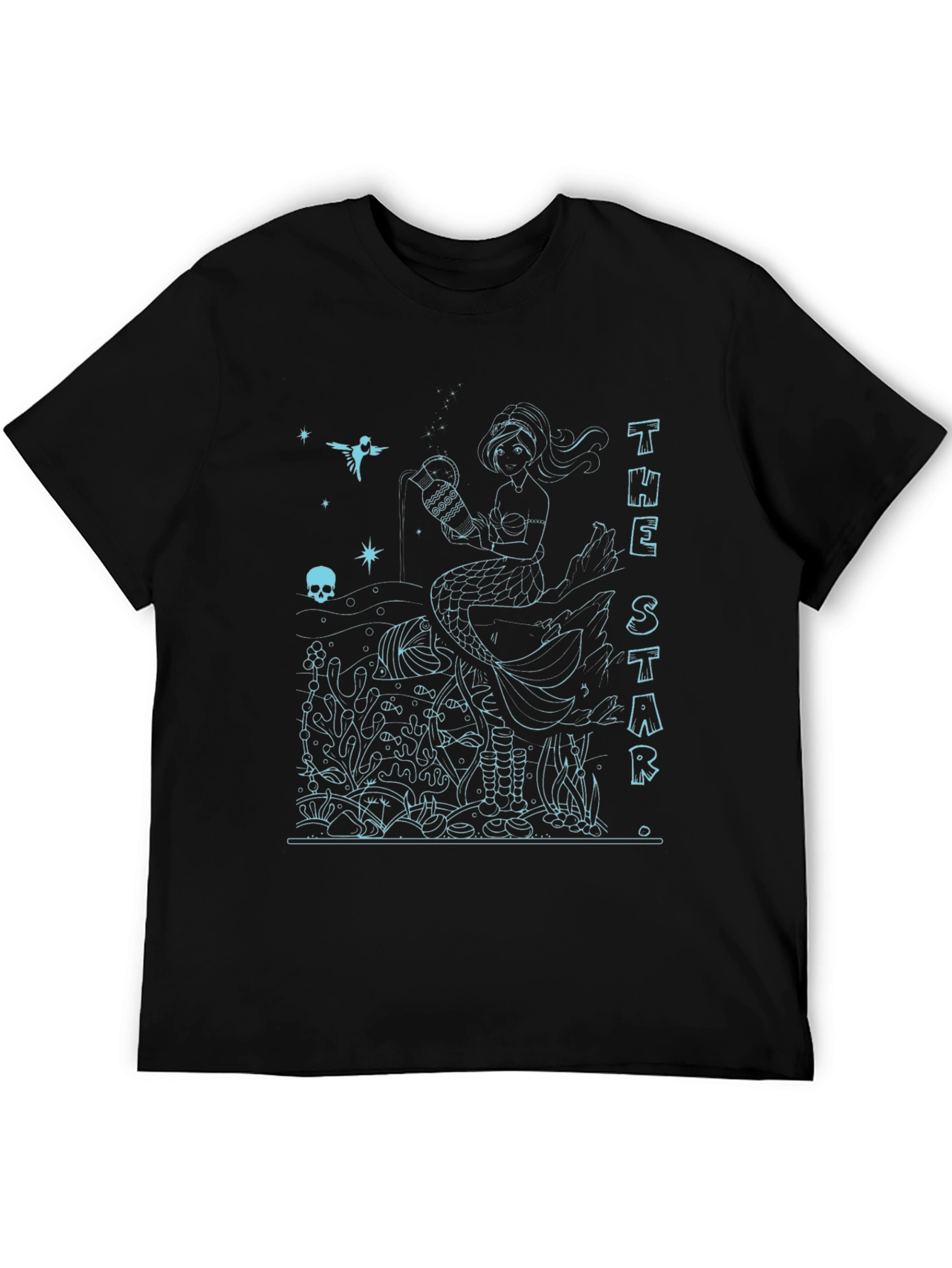 The Star Tarot Card Mermaid T-Shirt