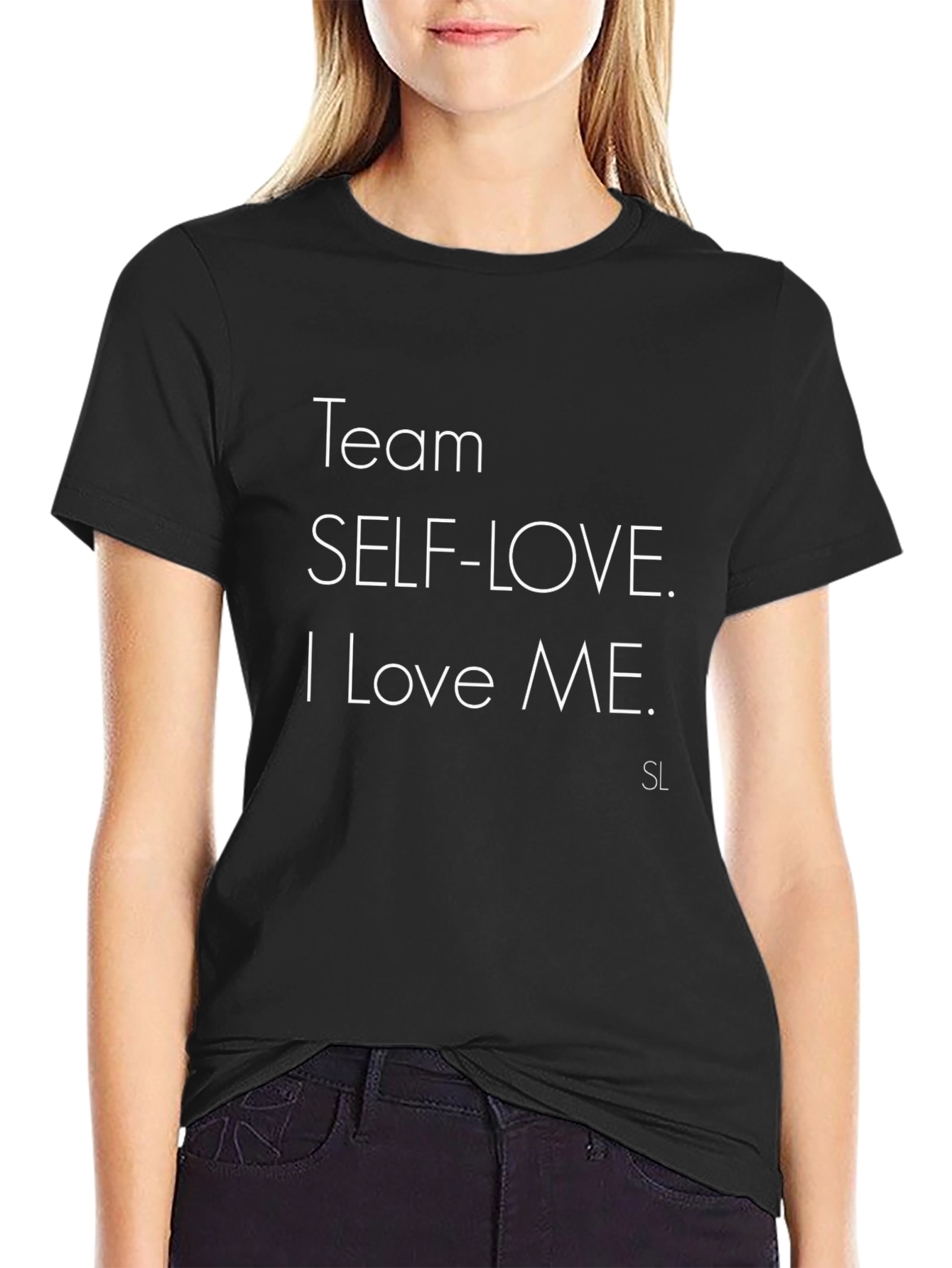 Team Self-Love T-Shirt - Black Statement Tee