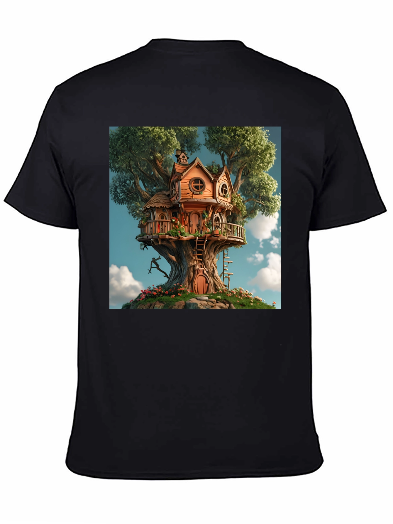 Treehouse Graphic Tee - Whimsical Design
